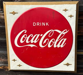 Rare Coca Cola Metal Advertising Sign