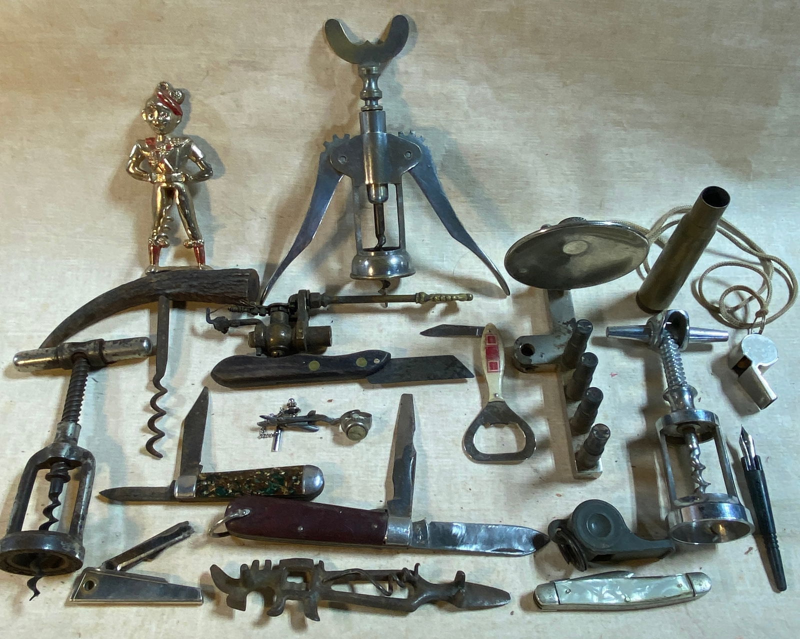 Lot of Bottle Openers, Pocketknives, Tie Tacks, Casings, Etc. (1 of 6)