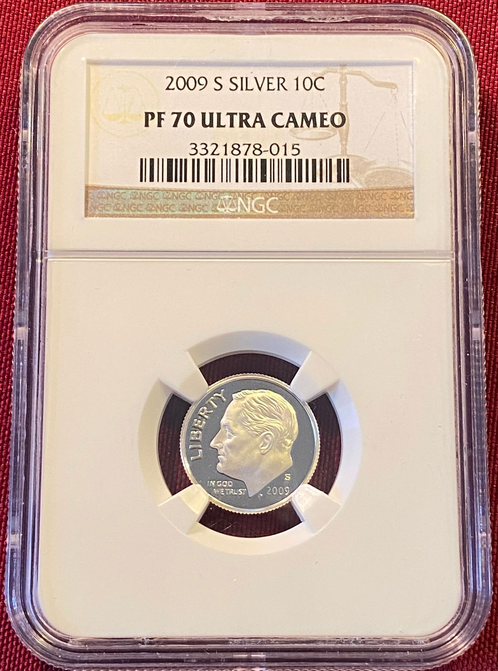 Graded 2009-S Roosevelt Silver Dime - PF70 Ultra Cameo by NGC (1 of 3)