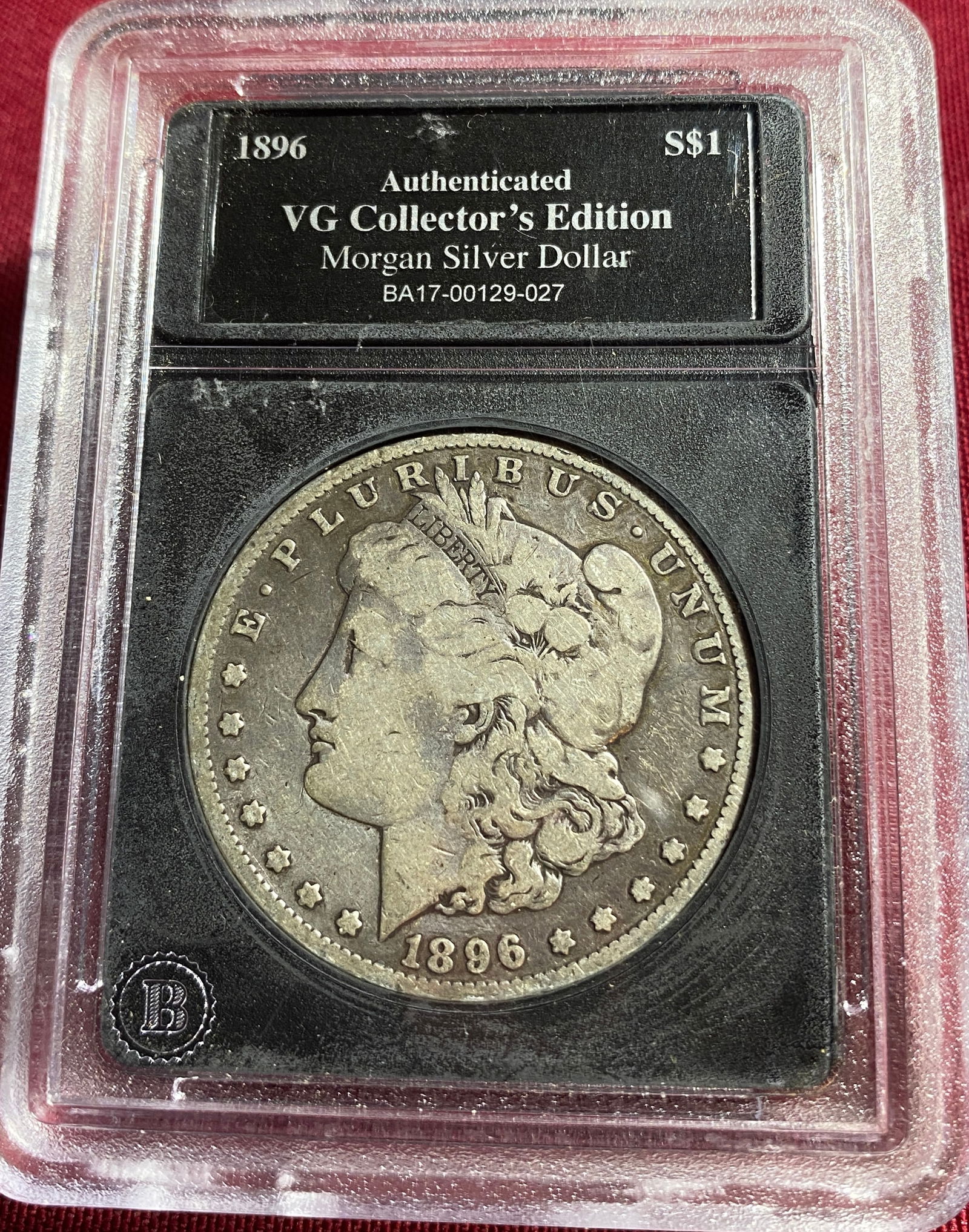 1896 Morgan Silver Dollar - Authenticated - VG Collector's Edition (1 of 3)