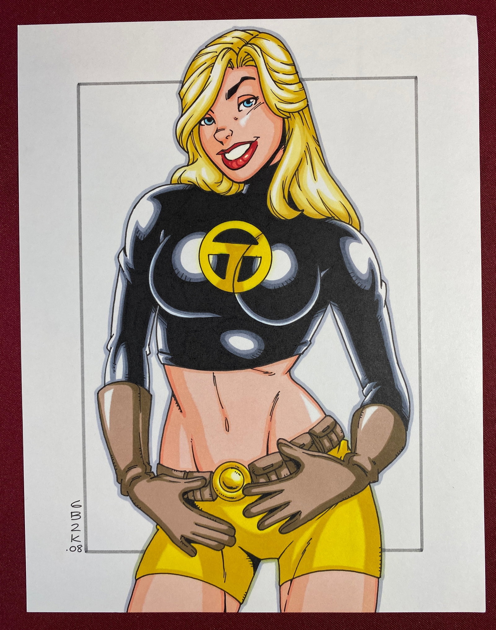 Teen Titans Terra Garrett Blair Signed Pin-Up Style Artwork Print - GB2K.08 (1 of 5)
