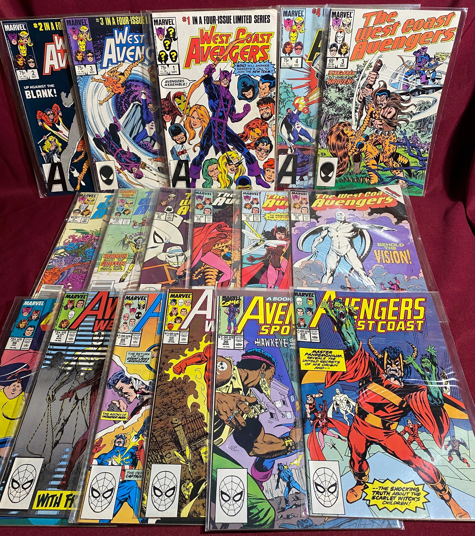 Seventeen Collectible Comic Books - Avengers & West Coast Avengers: Seventeen Collectible Comic Books - Avengers & West Coast Avengers