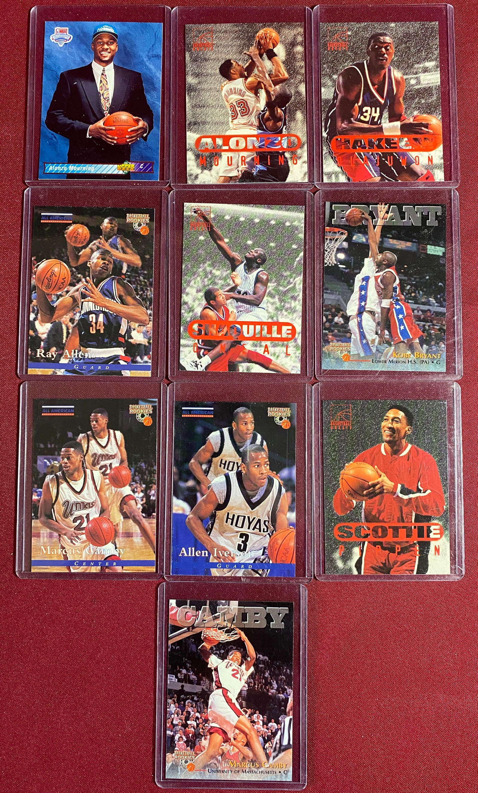 Ten 1992 & 1996 Upper Deck and Score Board Basketball Cards - #2 Alonzo Manning, #91 Shaquille (1 of 7)