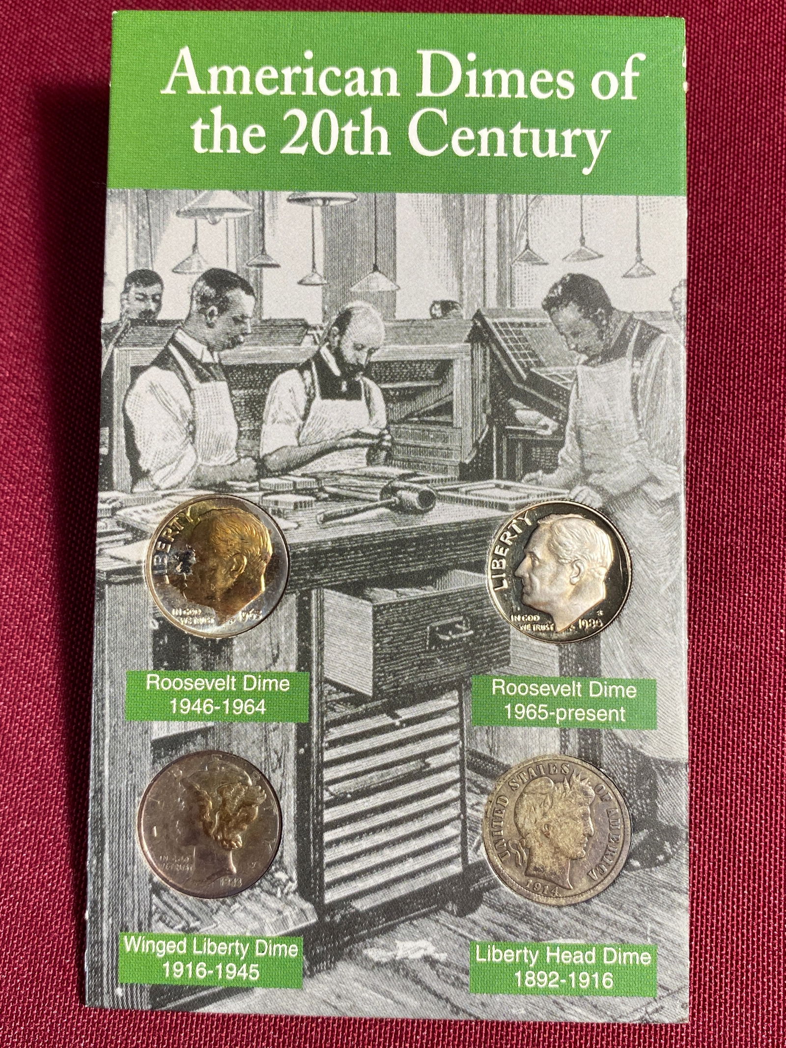 American Dimes of the 20th Century Collection - Including Three Silver Dimes (1 of 7)