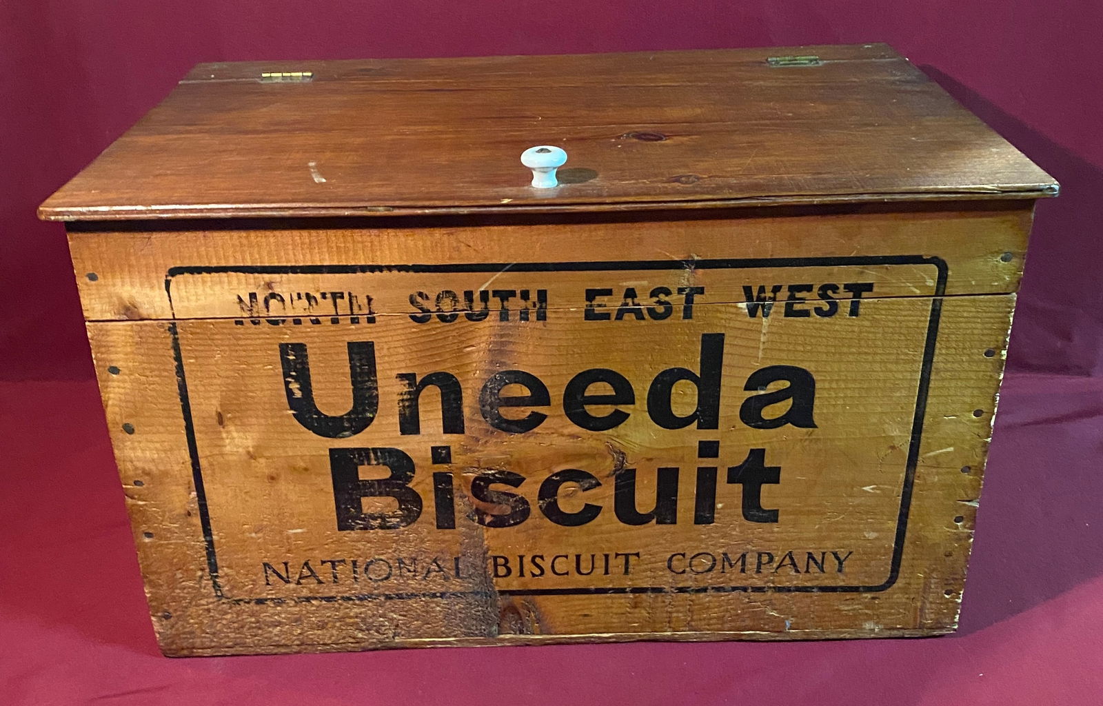 Uneeda Biscuit Wooden Advertising Box - Absolutely NO Shipping (1 of 4)