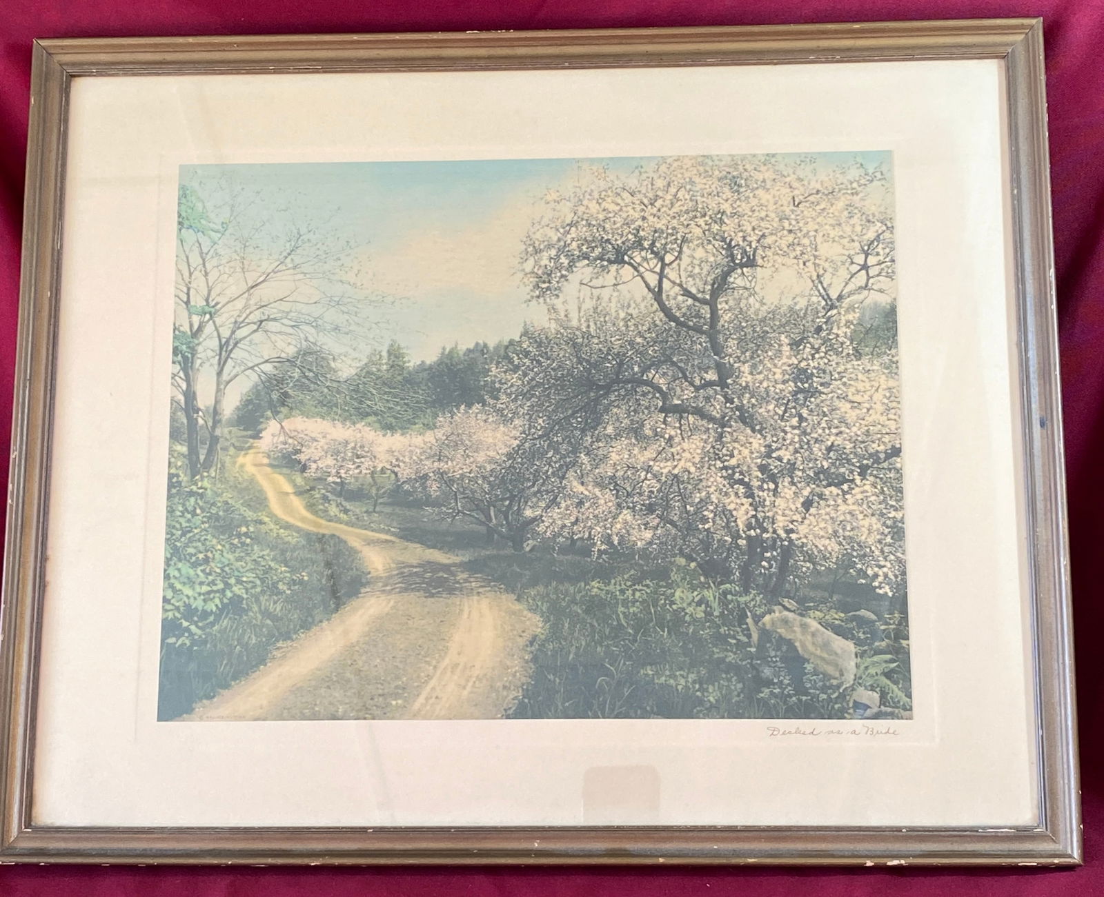 Wallace Nutting Authentic Print/Picture - 'Decked as a Bride': Wallace Nutting Authentic Print/Picture - 'Decked as a Bride'