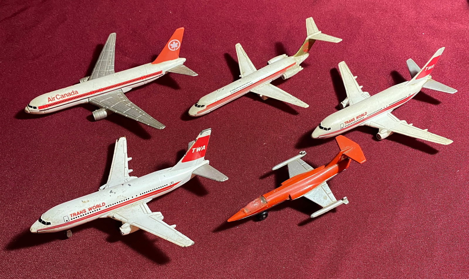 Five Collectible Toy Planes - (4) Ertel and (1) Matchbox: Five Collectible Toy Planes - (4) Ertel and (1) Matchbox