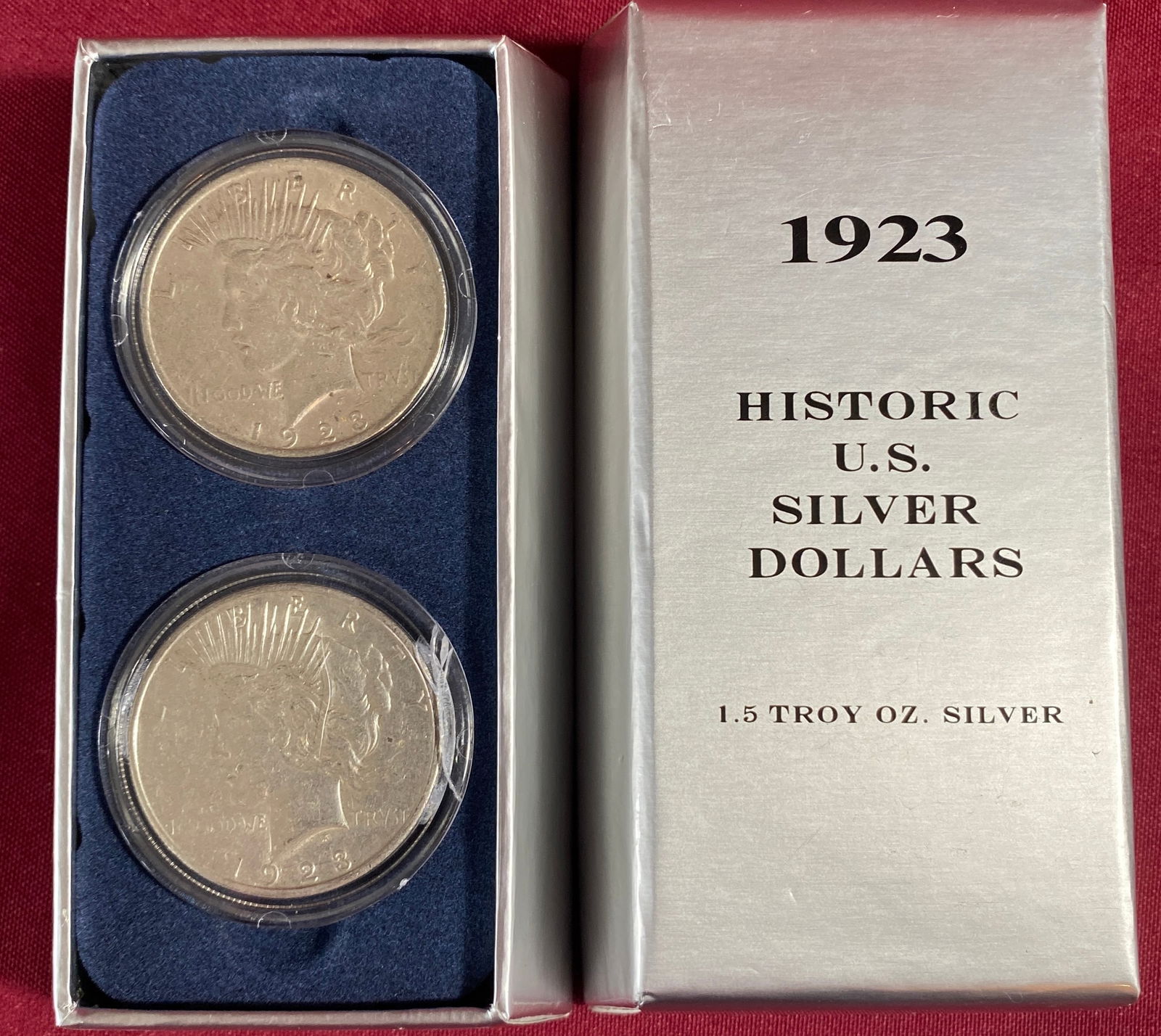 Two Peace Silver Dollars - 1923 & 1923-S (1 of 6)