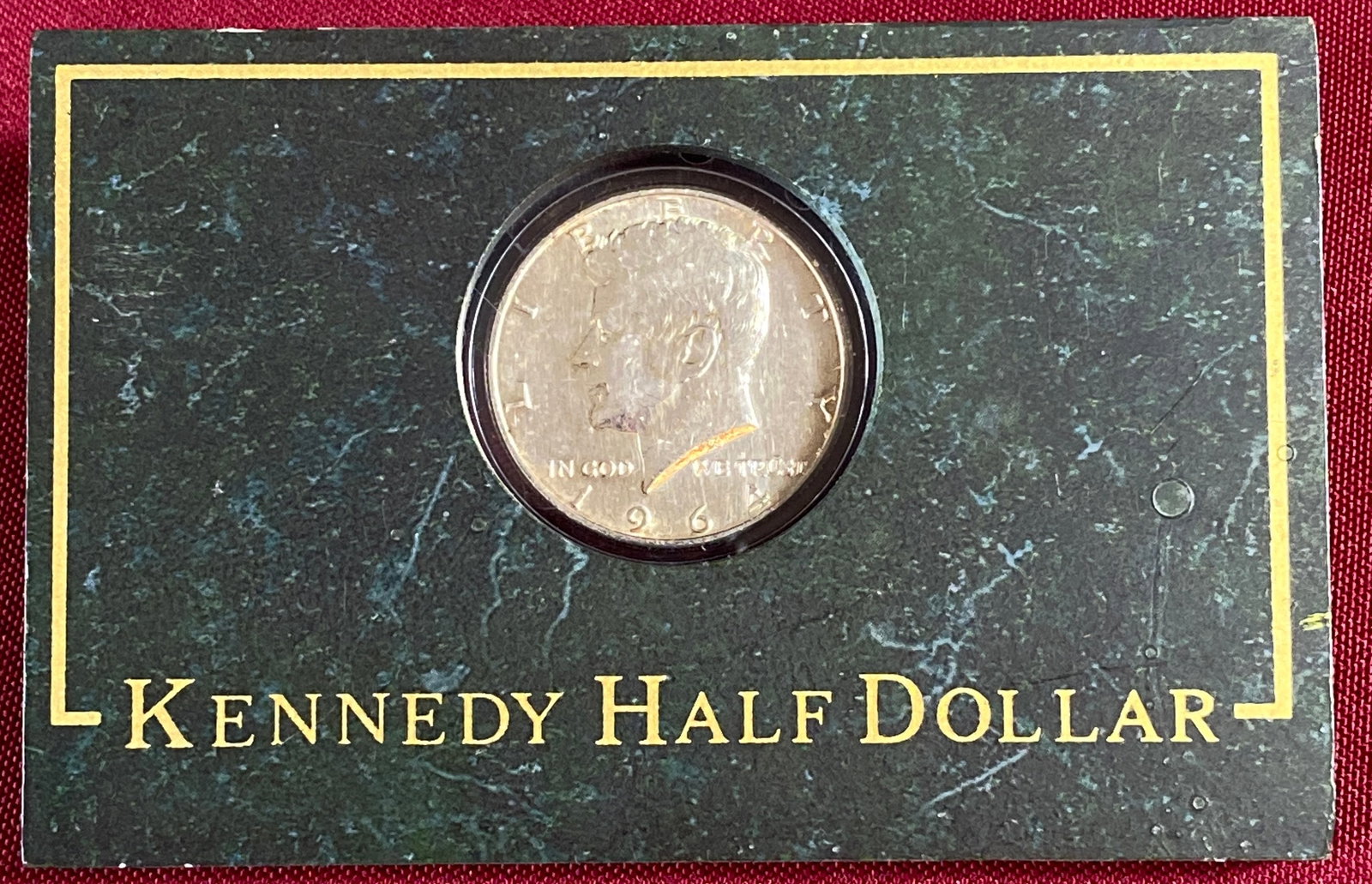 1964 Kennedy Silver Half Dollar with Display: 1964 Kennedy Silver Half Dollar with Display