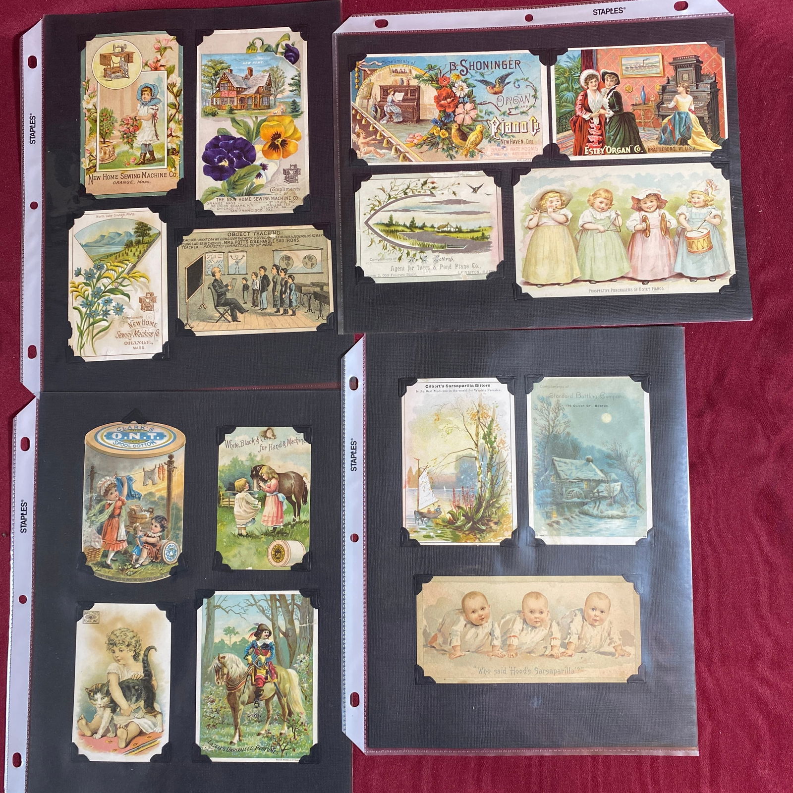 Antique Advertising Trade Cards - Piano, Sewing, Etc. (1 of 9)