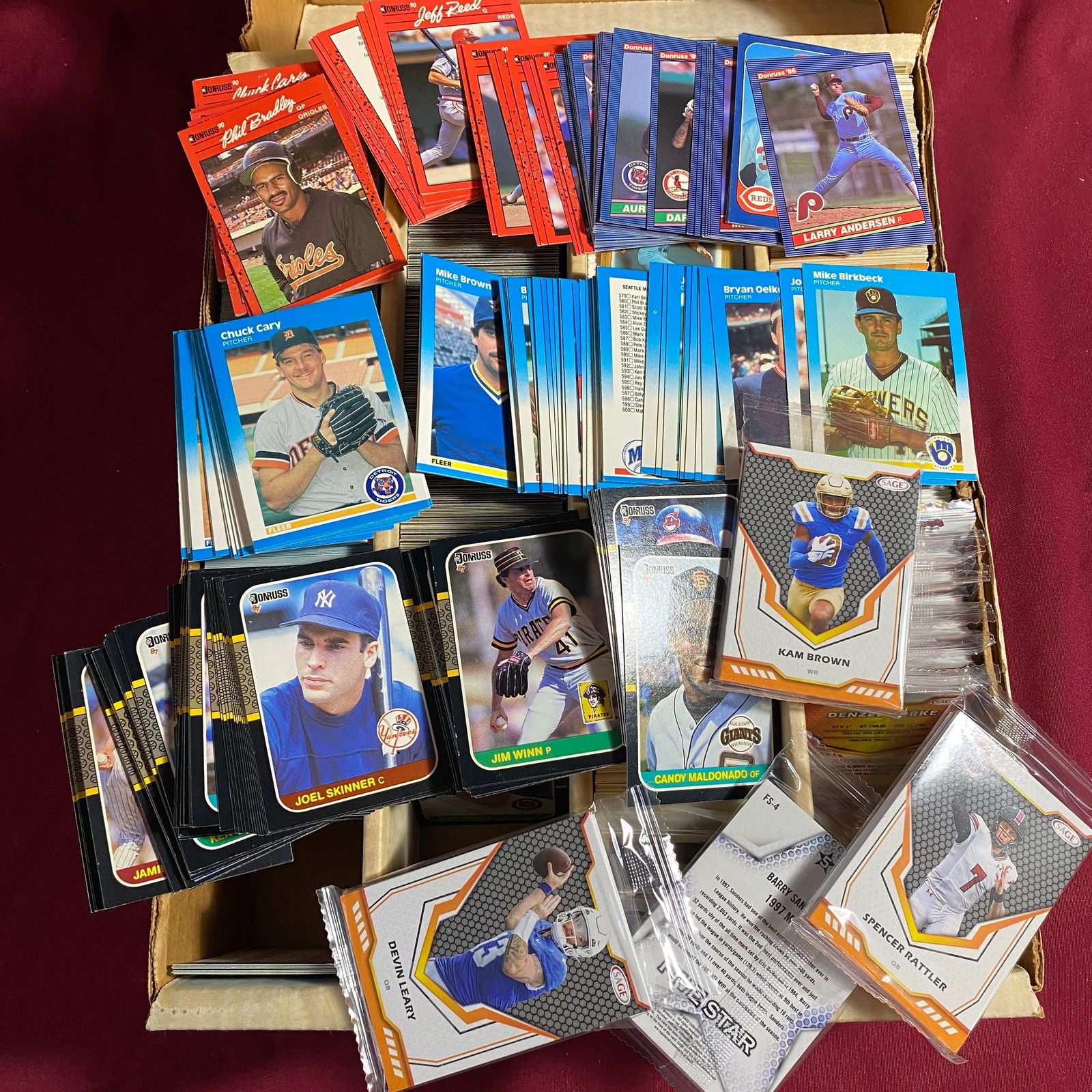Large Lot of Various Collectible Sports Cards - Various Years, Sports, Etc. - Fleer, Donruss, Etc. (1 of 10)