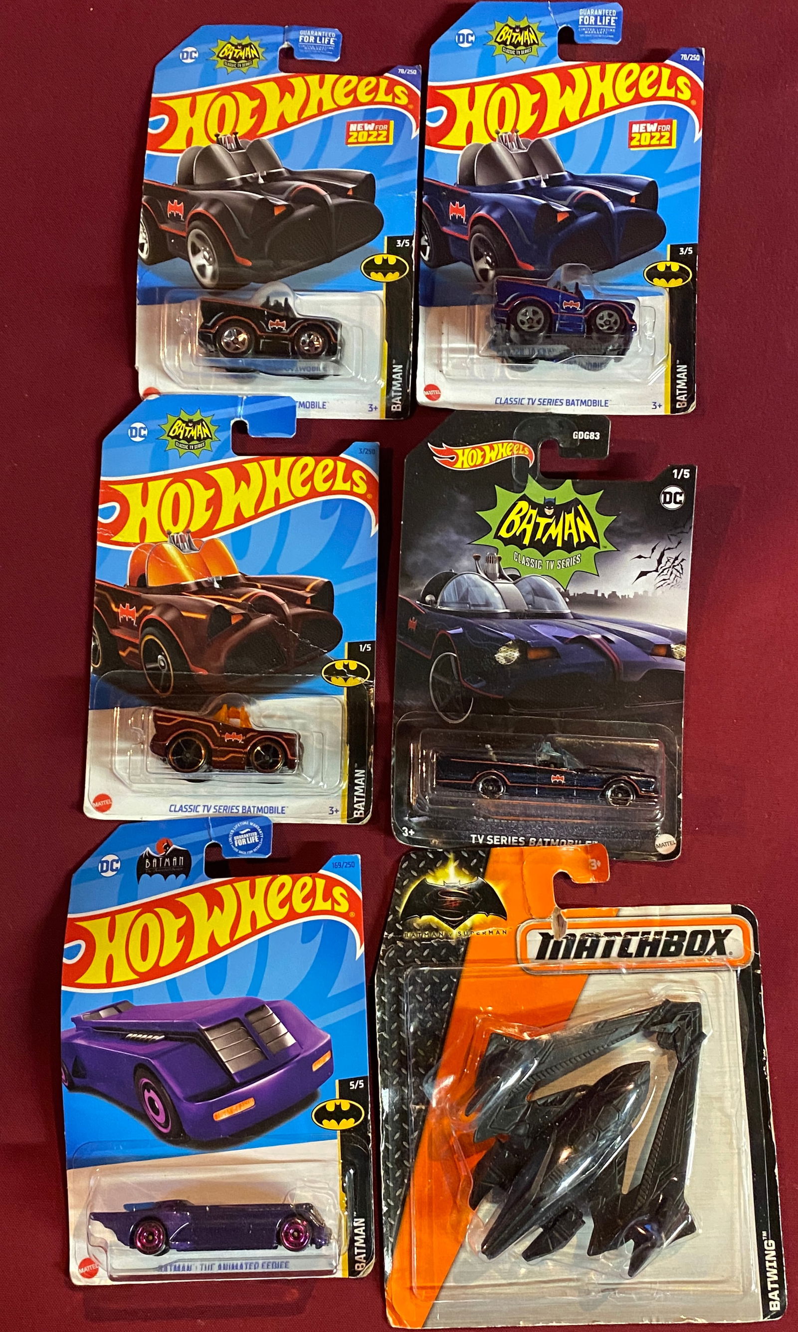 Batman Hot Wheels and Matchbox Collectibles - Batman the Classic Series, Batman the Animated Series,: Batman Hot Wheels and Matchbox Collectibles - Batman the Classic Series, Batman the Animated Series, and Batman vs. Superman
