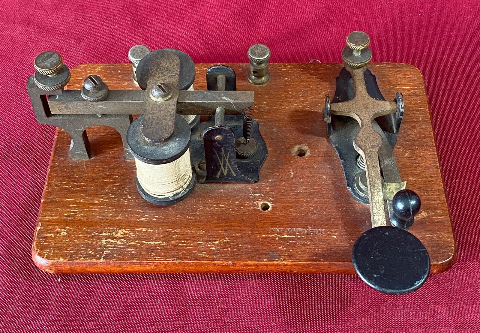 Older Telegraph Key and Sounder - 50 OHMS - Manhattan Electric Supply Co.: Older Telegraph Key and Sounder - 50 OHMS - Manhattan Electric Supply Co.