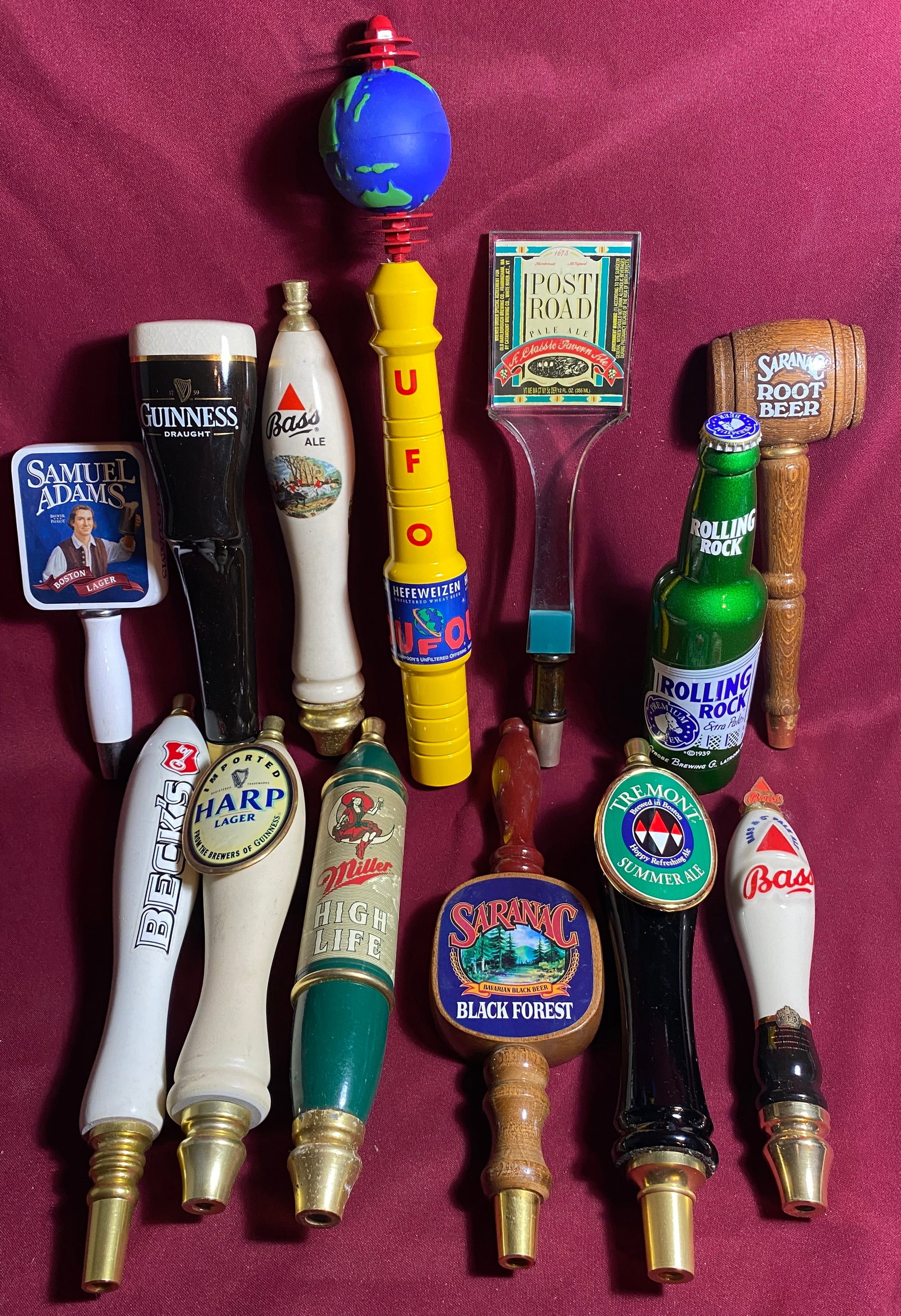 Thirteen Beer Taps - Sam Adams, UFO, Rolling Rock, Etc.: Thirteen Beer Taps - Sam Adams, UFO, Rolling Rock, Etc.