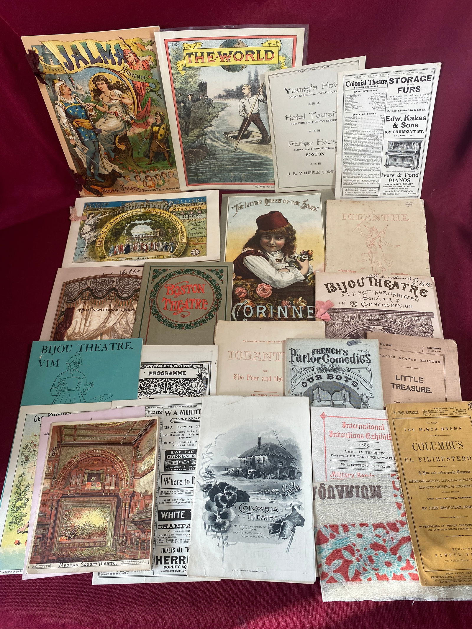 Antique Theater Related Ephemera - Playbills, Programs, Advertising, Foreign, Etc.: Antique Theater Related Ephemera - Playbills, Programs, Advertising, Foreign, Etc.