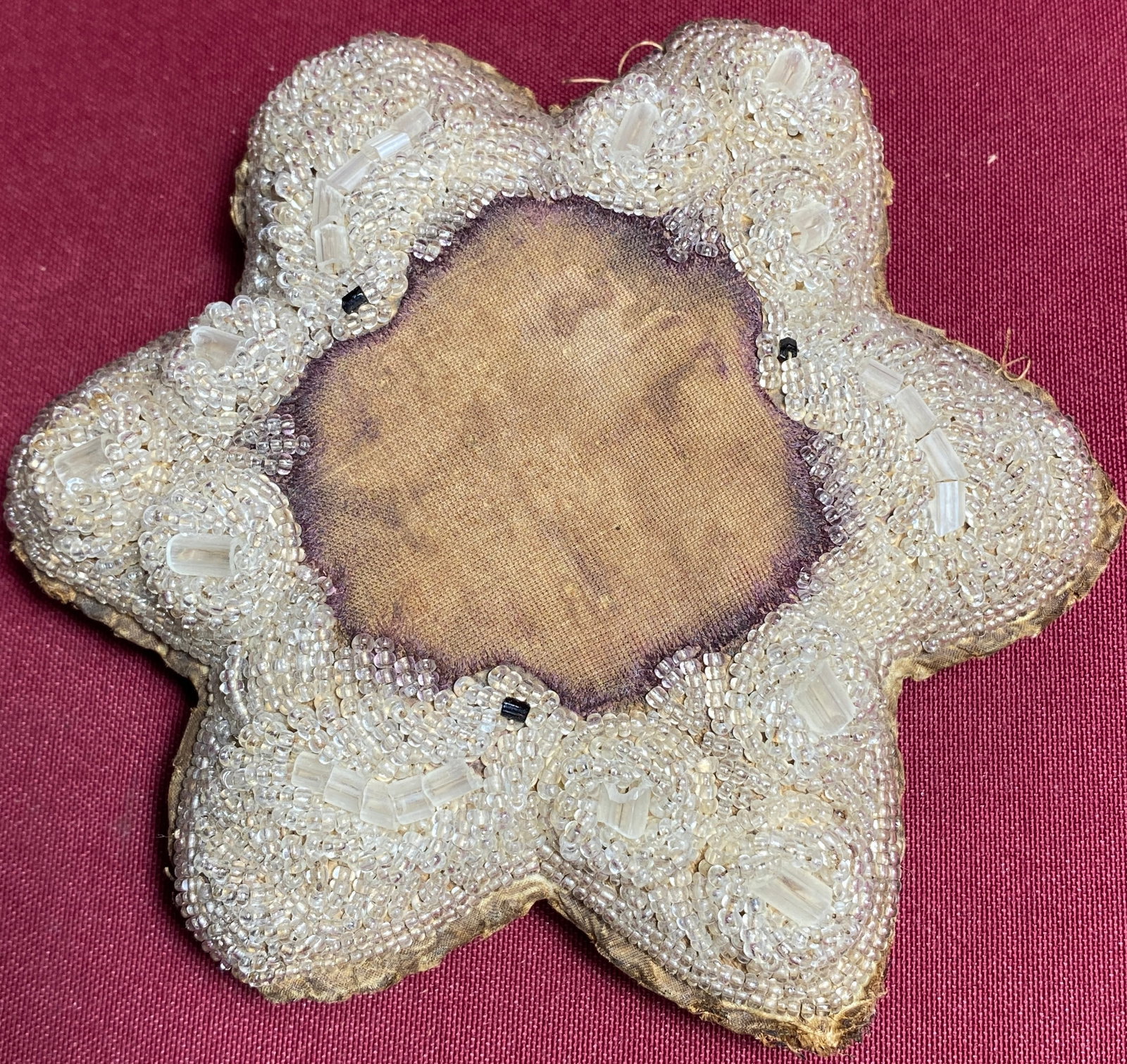 Antique Beaded Pin Cushion: Antique Beaded Pin Cushion