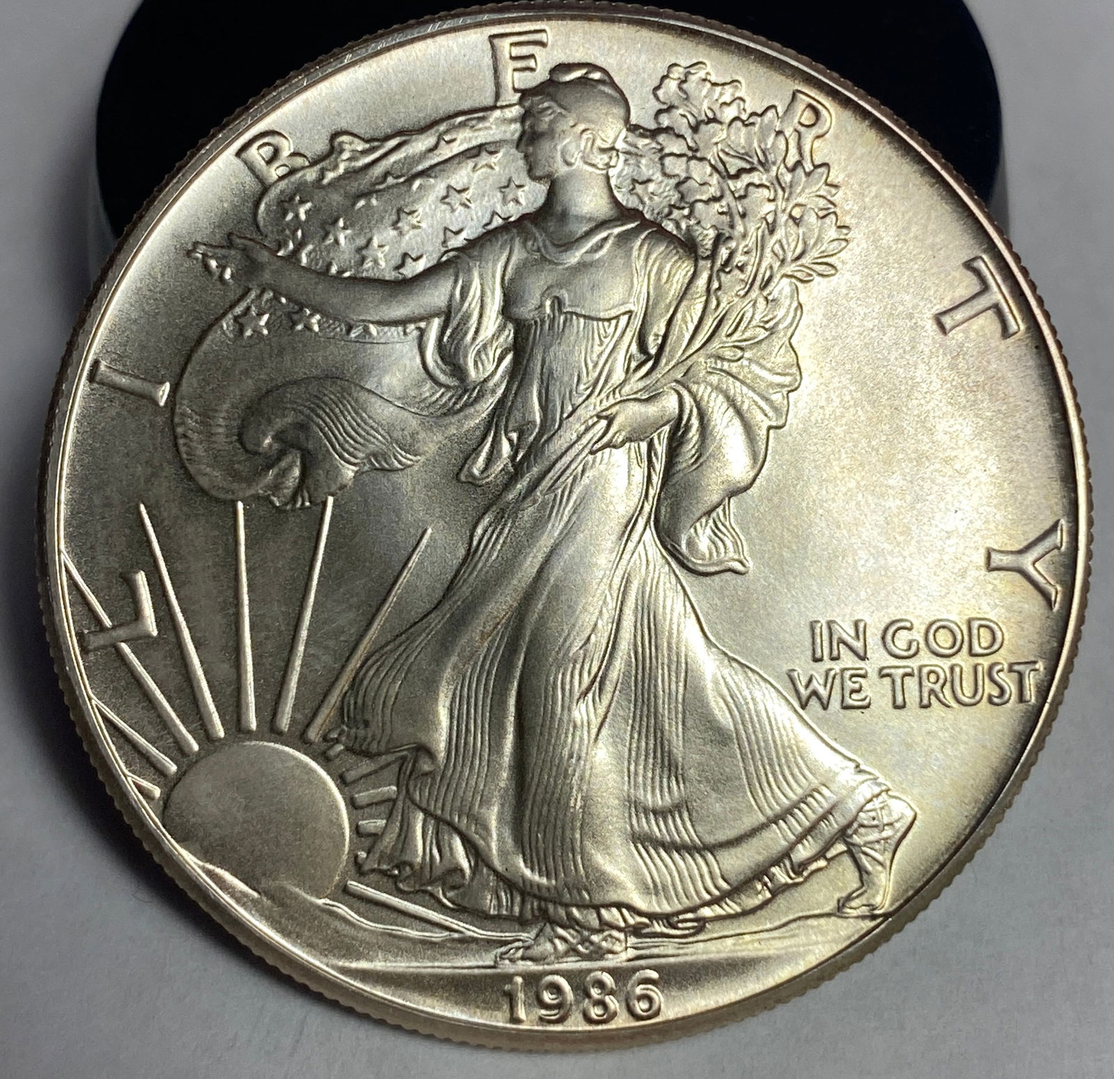 1986 One Ounce .999 Fine Silver Eagle - 1st Year of Coin (1 of 2)