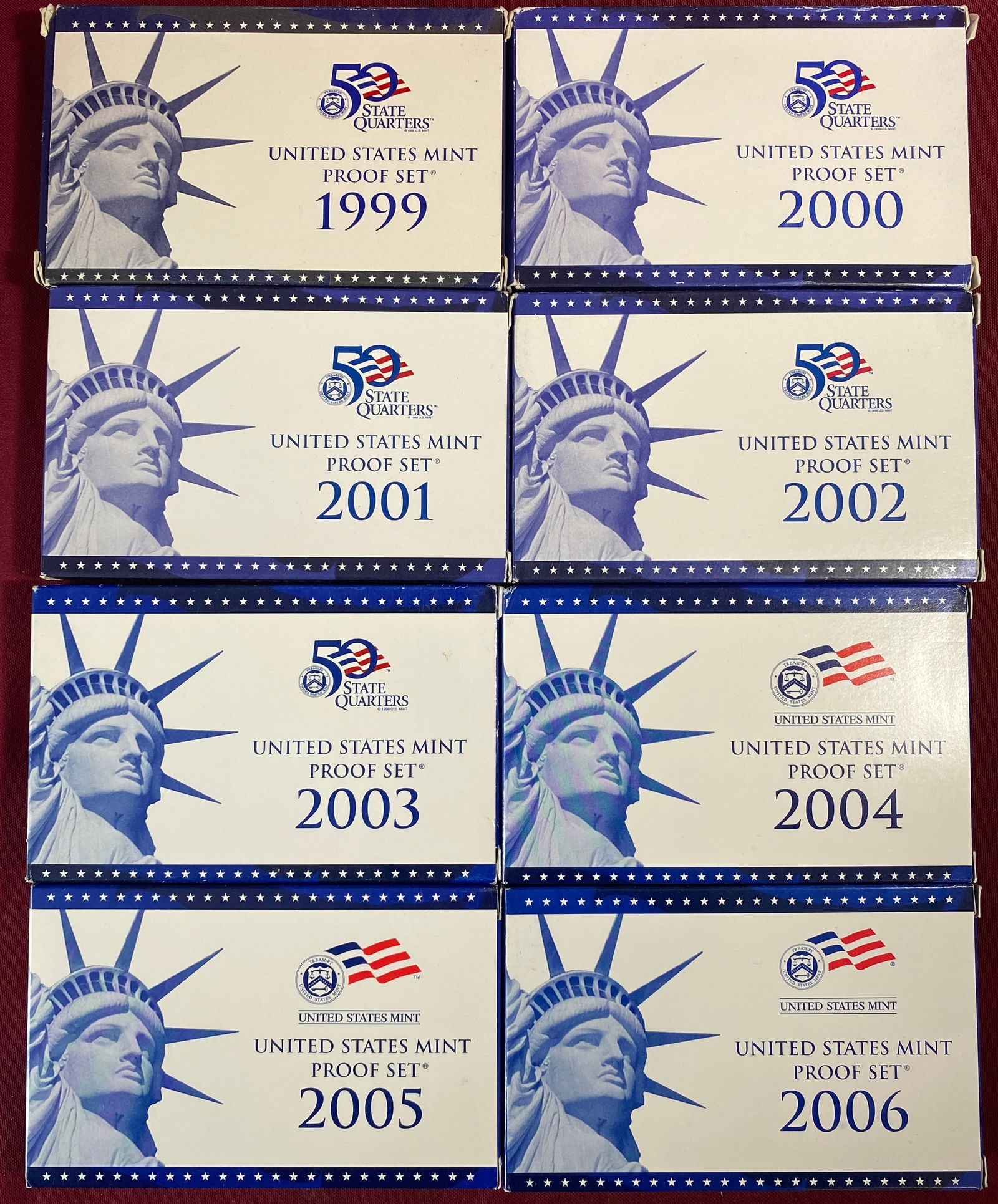 Eight U.S. Mint Proof Sets - 1999-2006 (1 of 5)