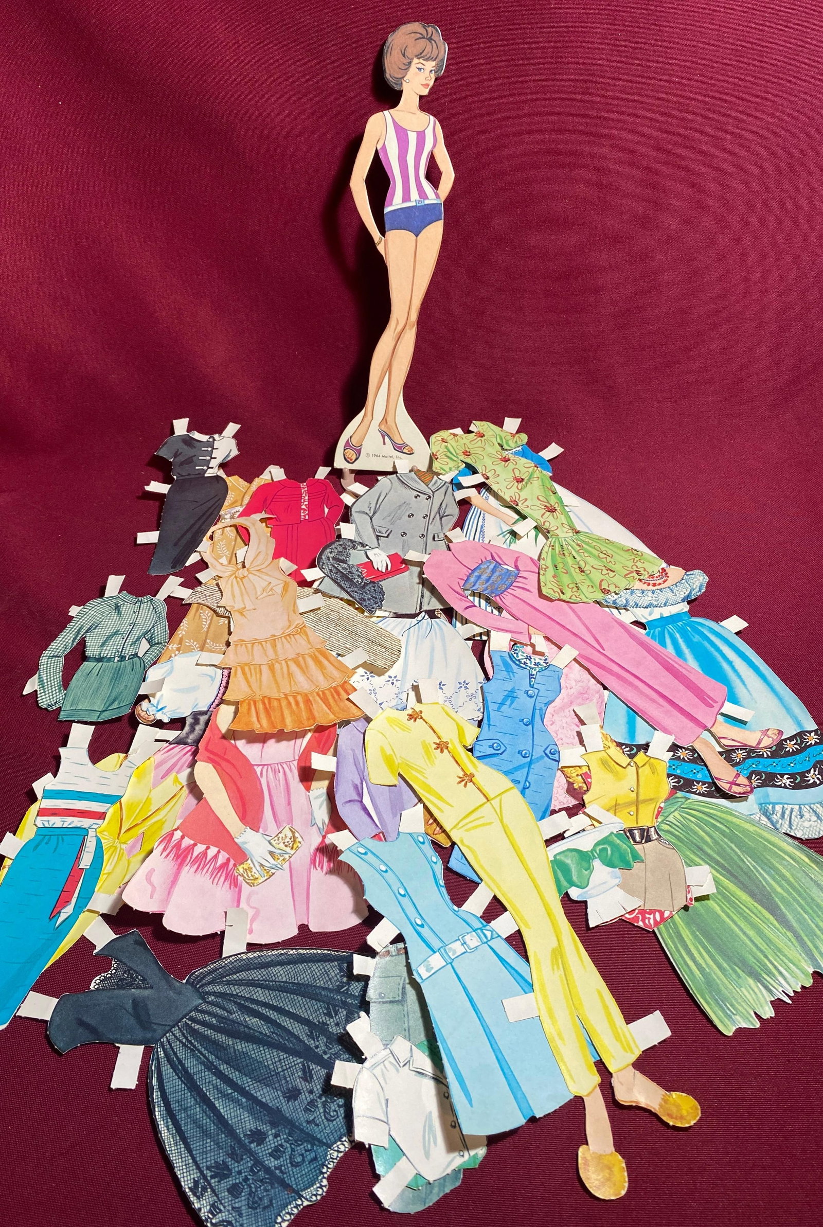 Mattel Paper Doll with Clothing: Mattel Paper Doll with Clothing