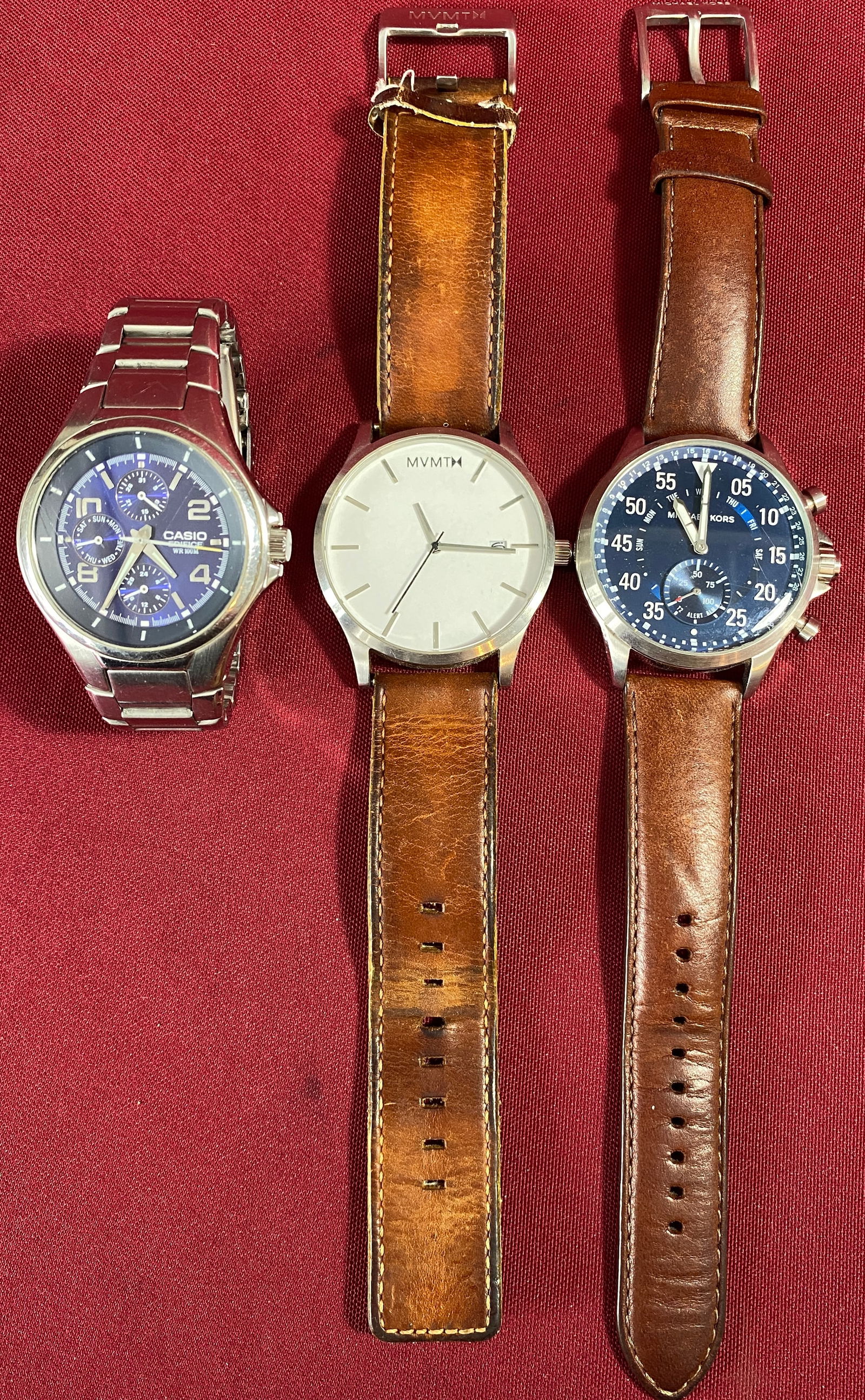 Three Designer Watches - Michael Kors, Casio, MVMT: Three Designer Watches - Michael Kors, Casio, MVMT