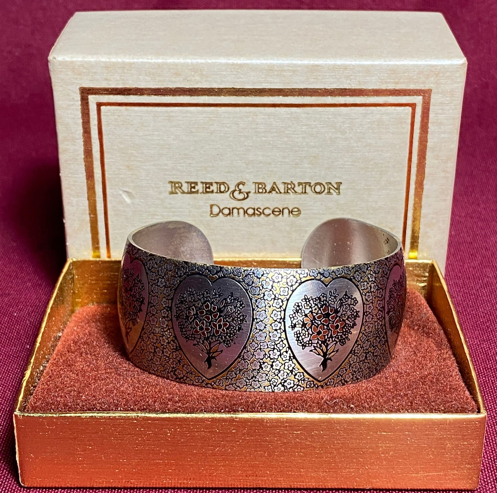Reed and Barton Damascene Cuff Bracelet: Reed and Barton Damascene Cuff Bracelet