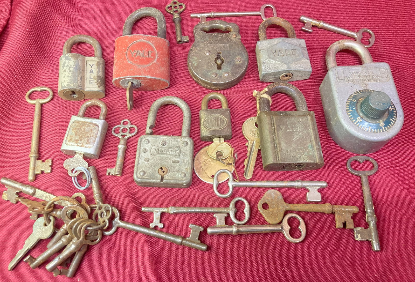 Assortment of Older Padlocks and Keys - Skeleton and Others (1 of 3)