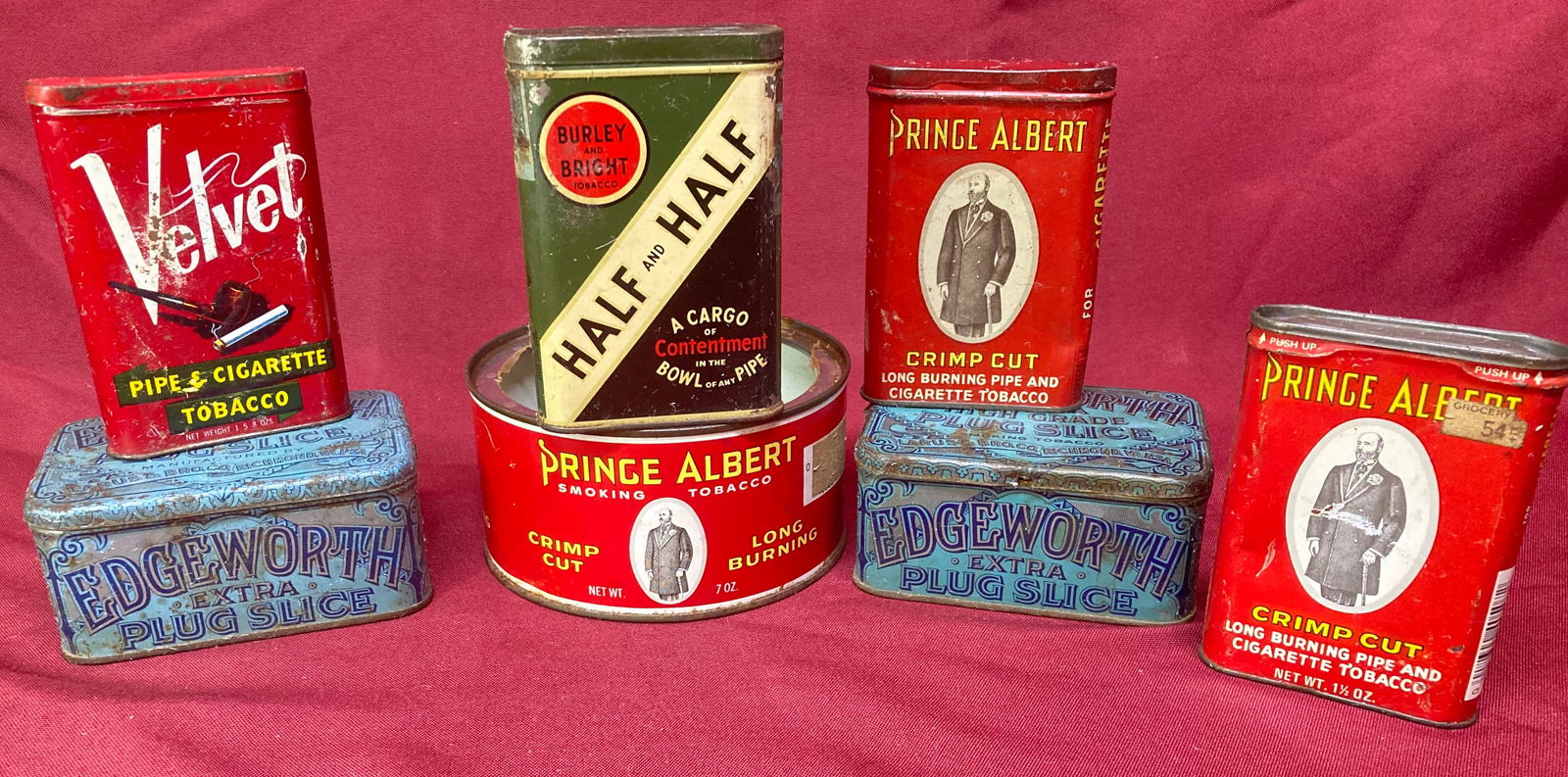 Assortment of Older Advertisement Tobacco Tins (1 of 4)