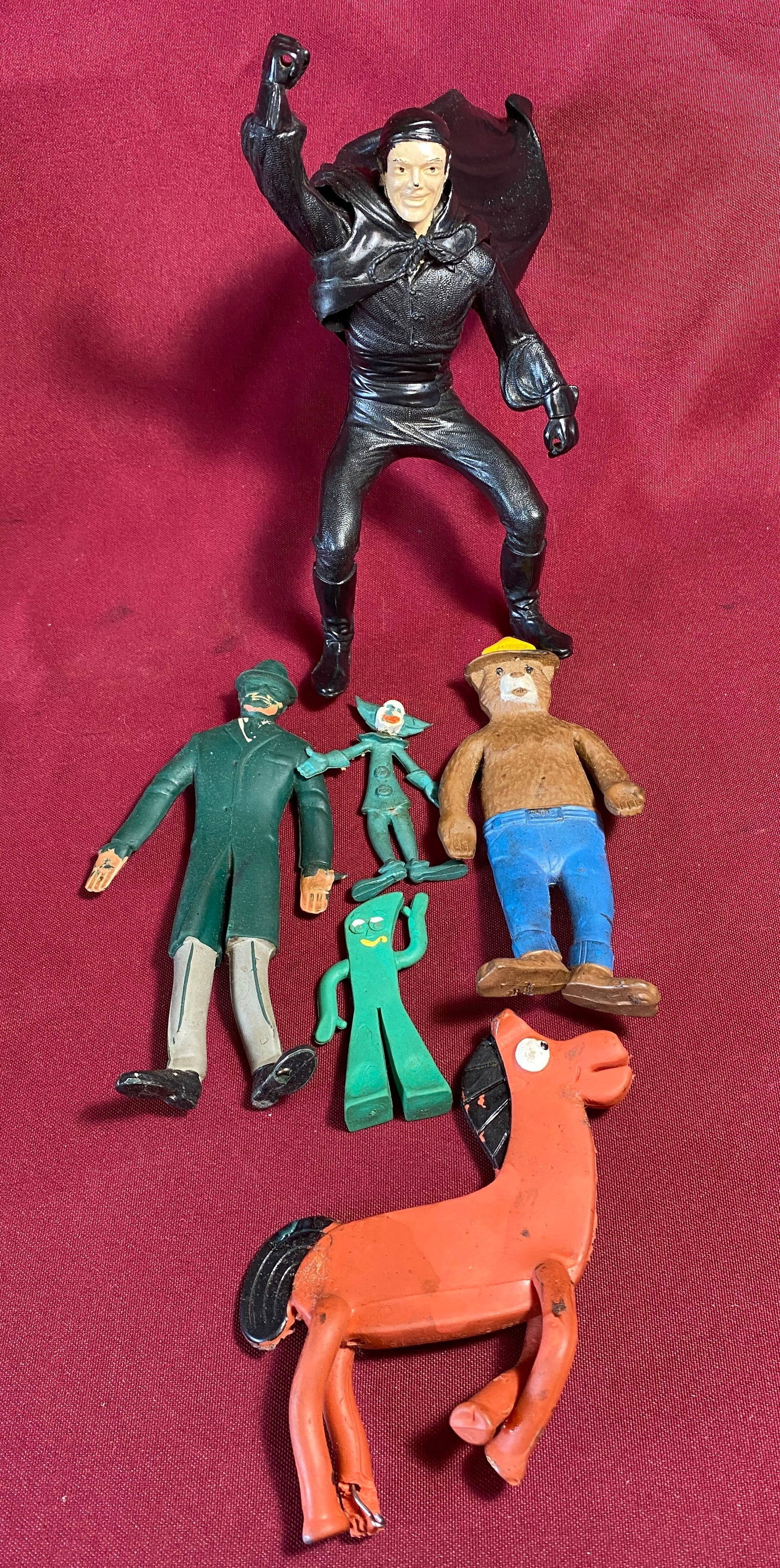 Older Assorted Figurines - Green Hornet, Gumby, Smokey the Bear, Etc.: Older Assorted Figurines - Green Hornet, Gumby, Smokey the Bear, Etc.