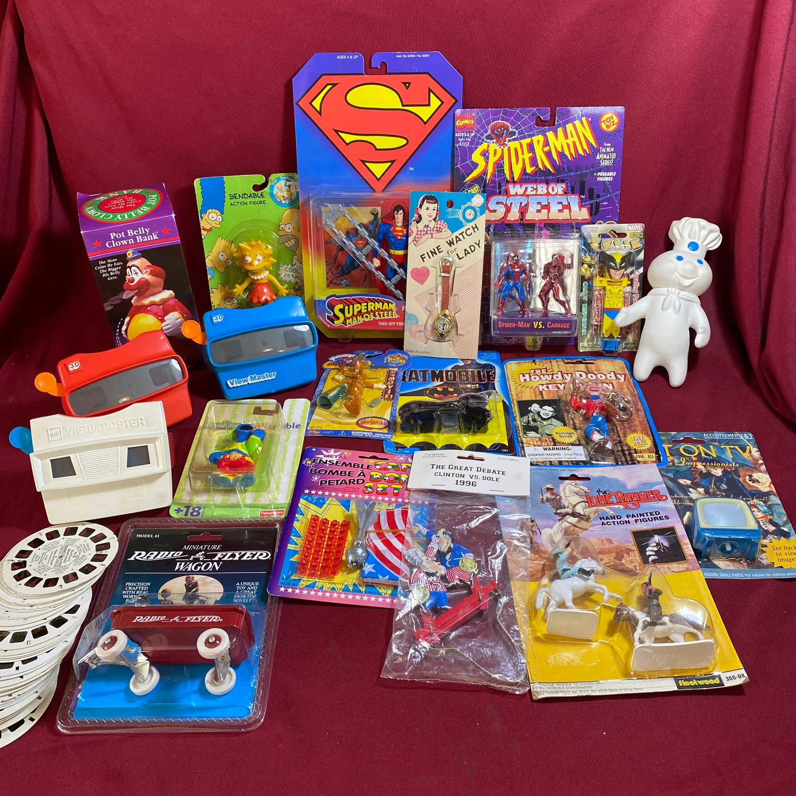 Vintage and Collectible Toys - Many in Original Packaging - Super Heros, Stereo Viewers & Reels, (1 of 7)