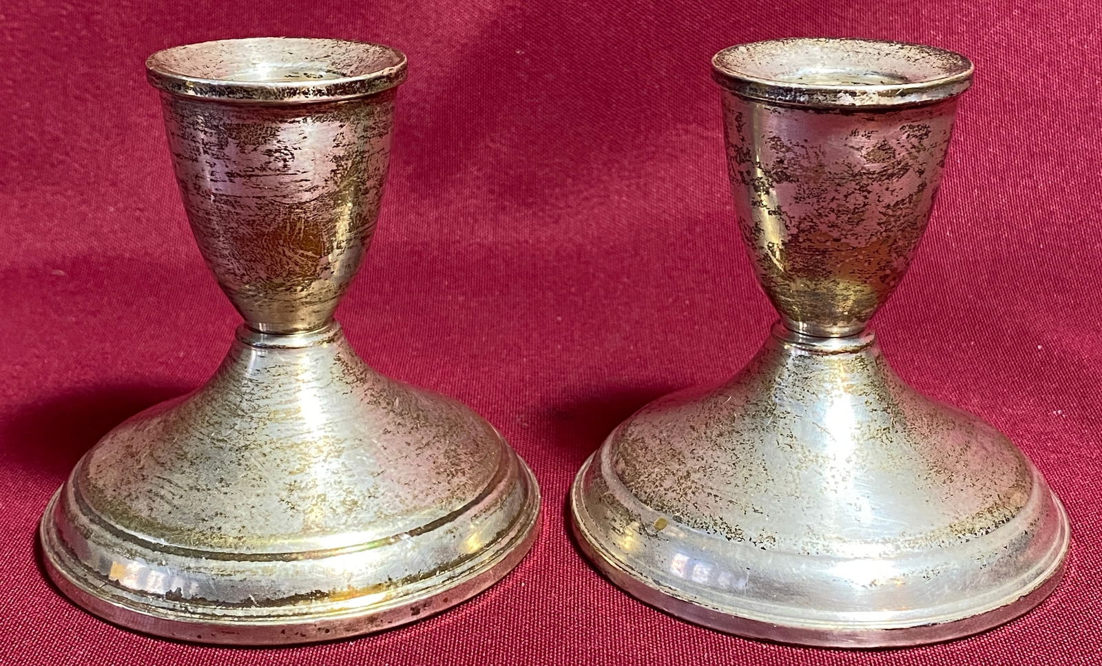 Pair of Duchin Creations Sterling Silver Weighted Candlestick Holder - 380 Grams (1 of 7)