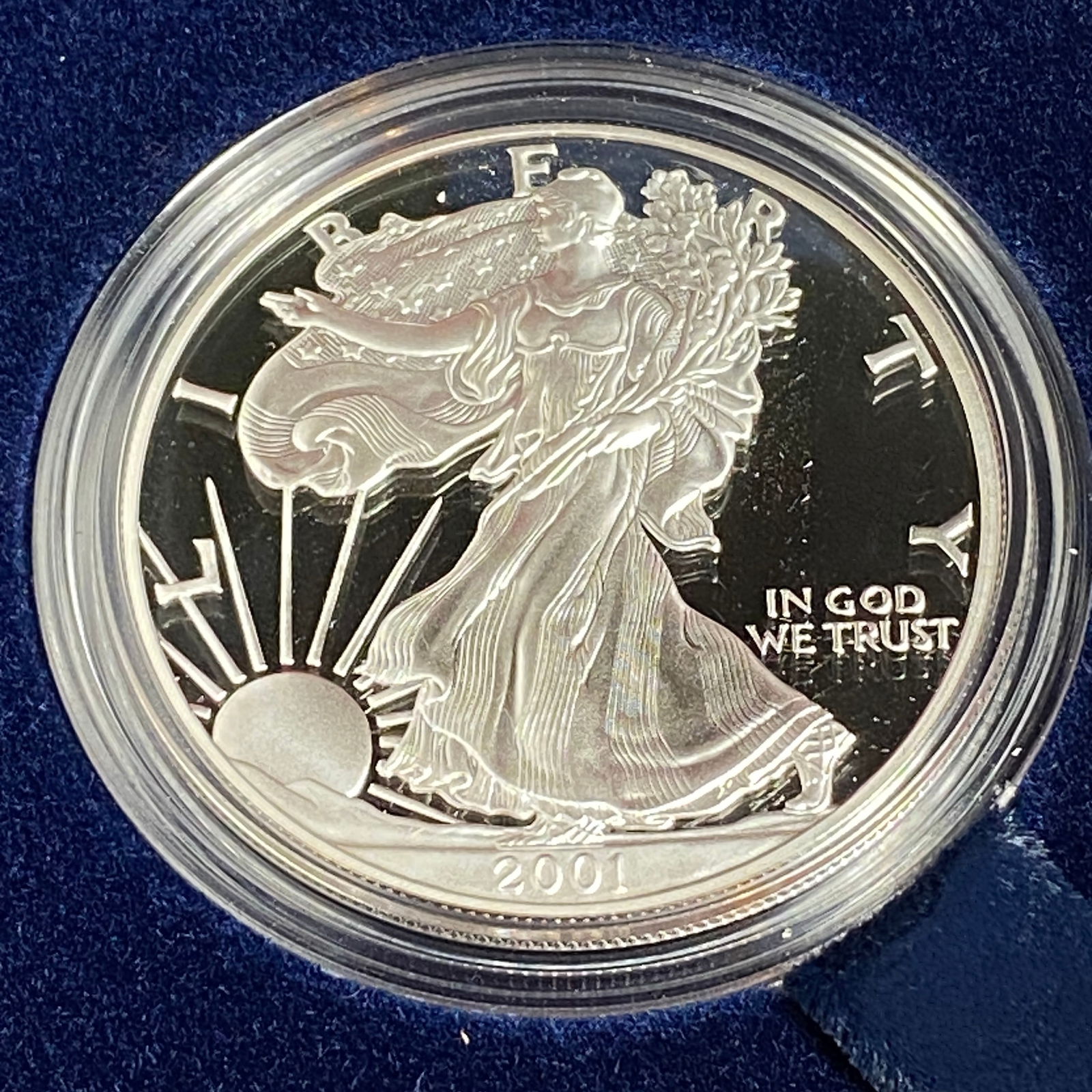 2001-W One Ounce Proof Silver Eagle - 2