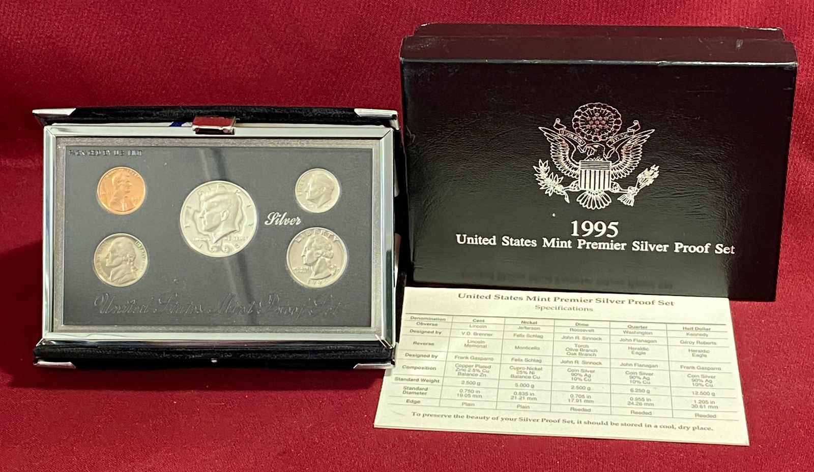 1995 U.S. Mint Premier Silver Proof Set (1 of 6)