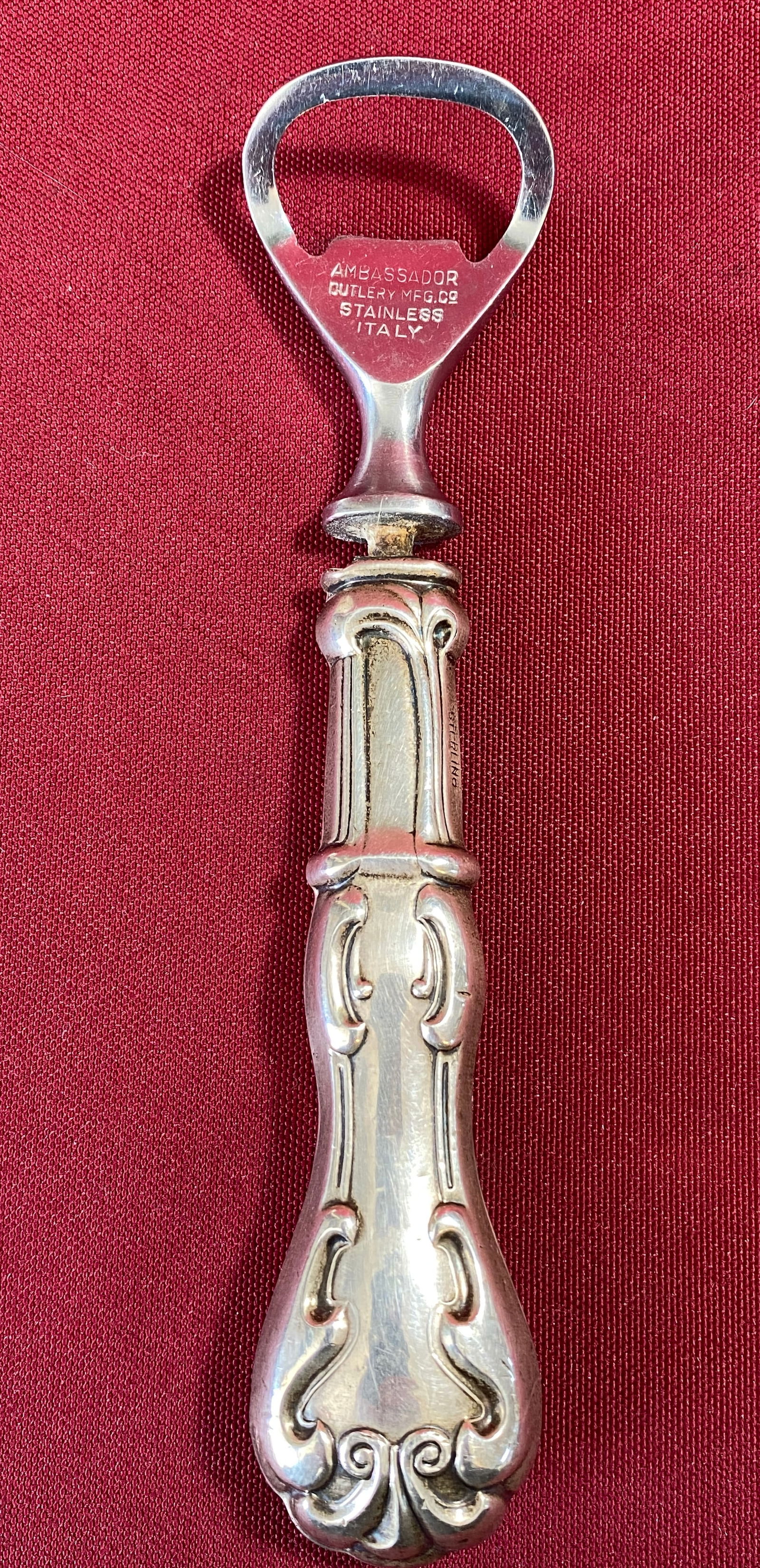 Sterling Silver Handled Bottle Opener - 63 Grams (1 of 5)