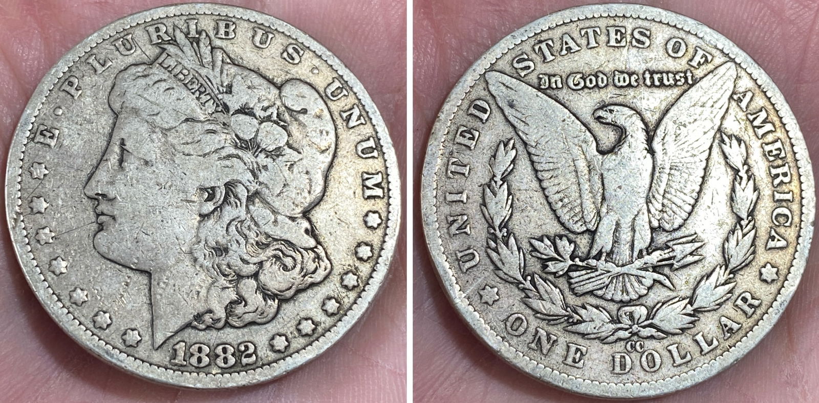 1882-CC Carson City Morgan Silver Dollar: 1882-CC Carson City Morgan Silver Dollar