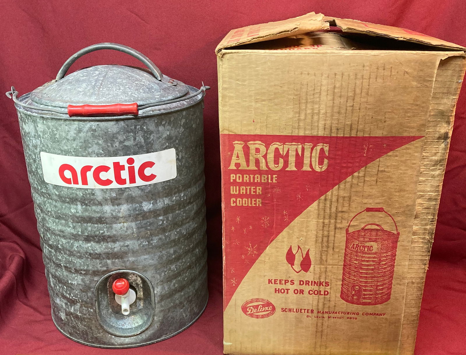 Lightly Used Older Arctic Three Gallon Water Cooler Plastic Lined (1 of 6)