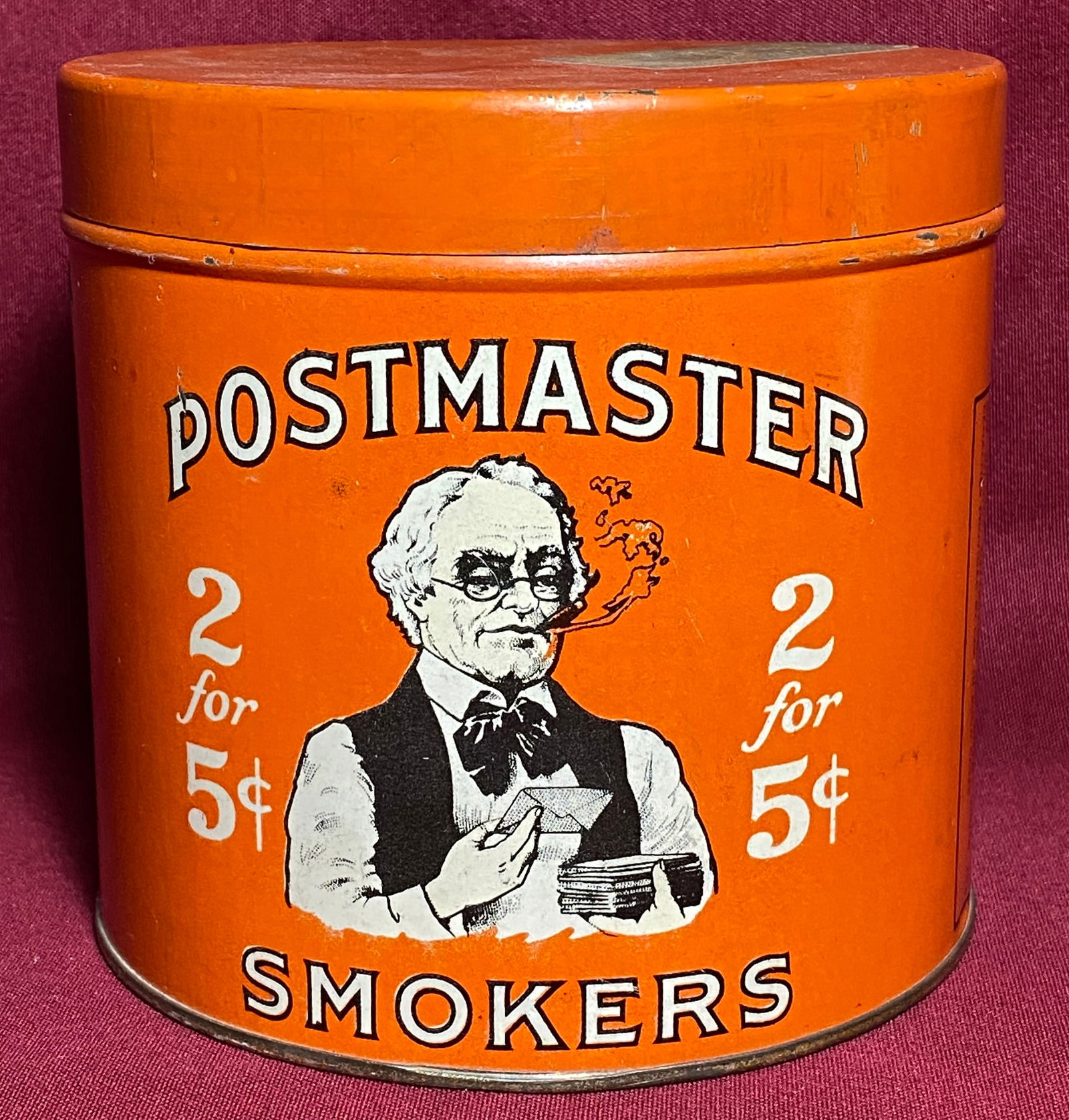 Post Master Cigar Advertising Tin (1 of 9)