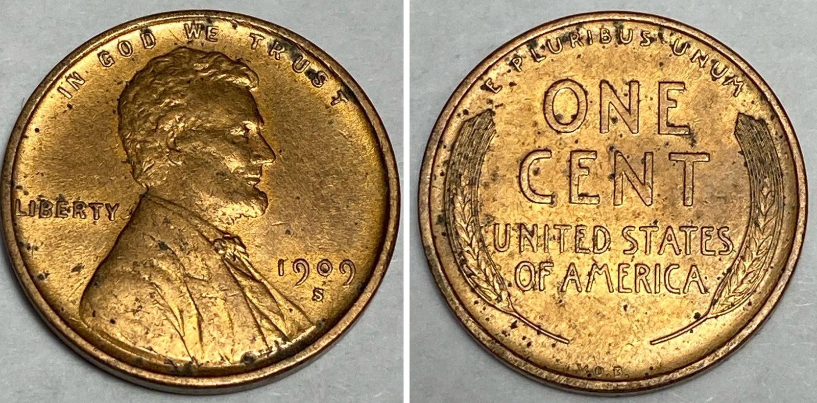 1909-S VDB Rare Lincoln Cent (1 of 7)