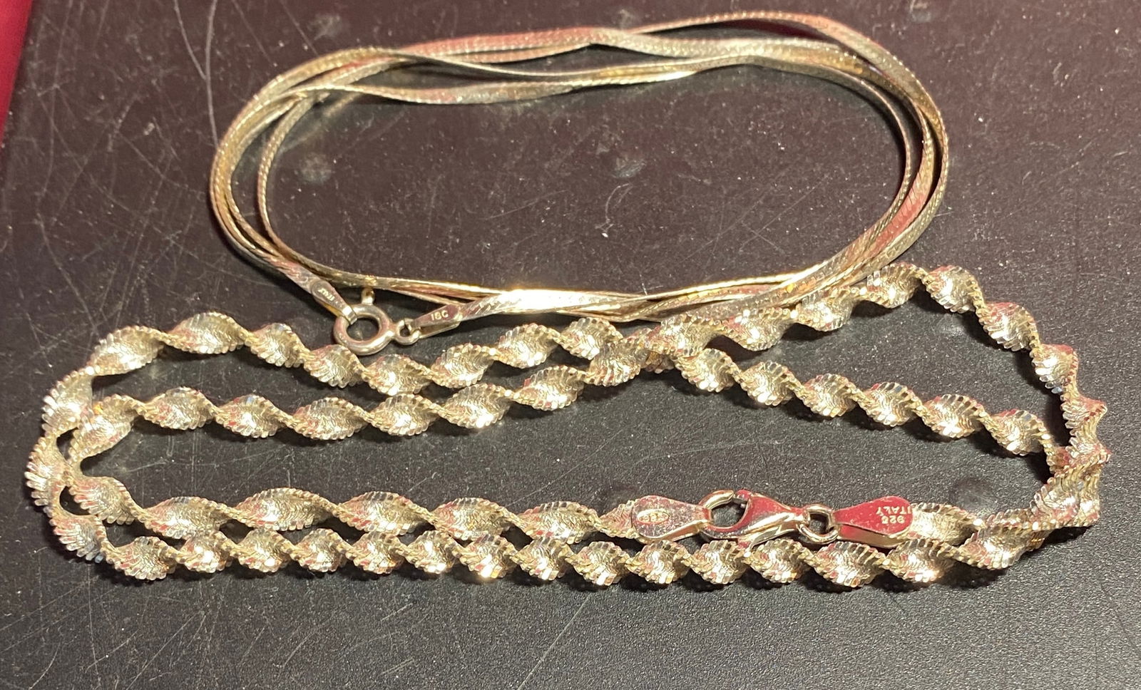 Two Sterling Silver Necklaces - 13 Grams (1 of 5)