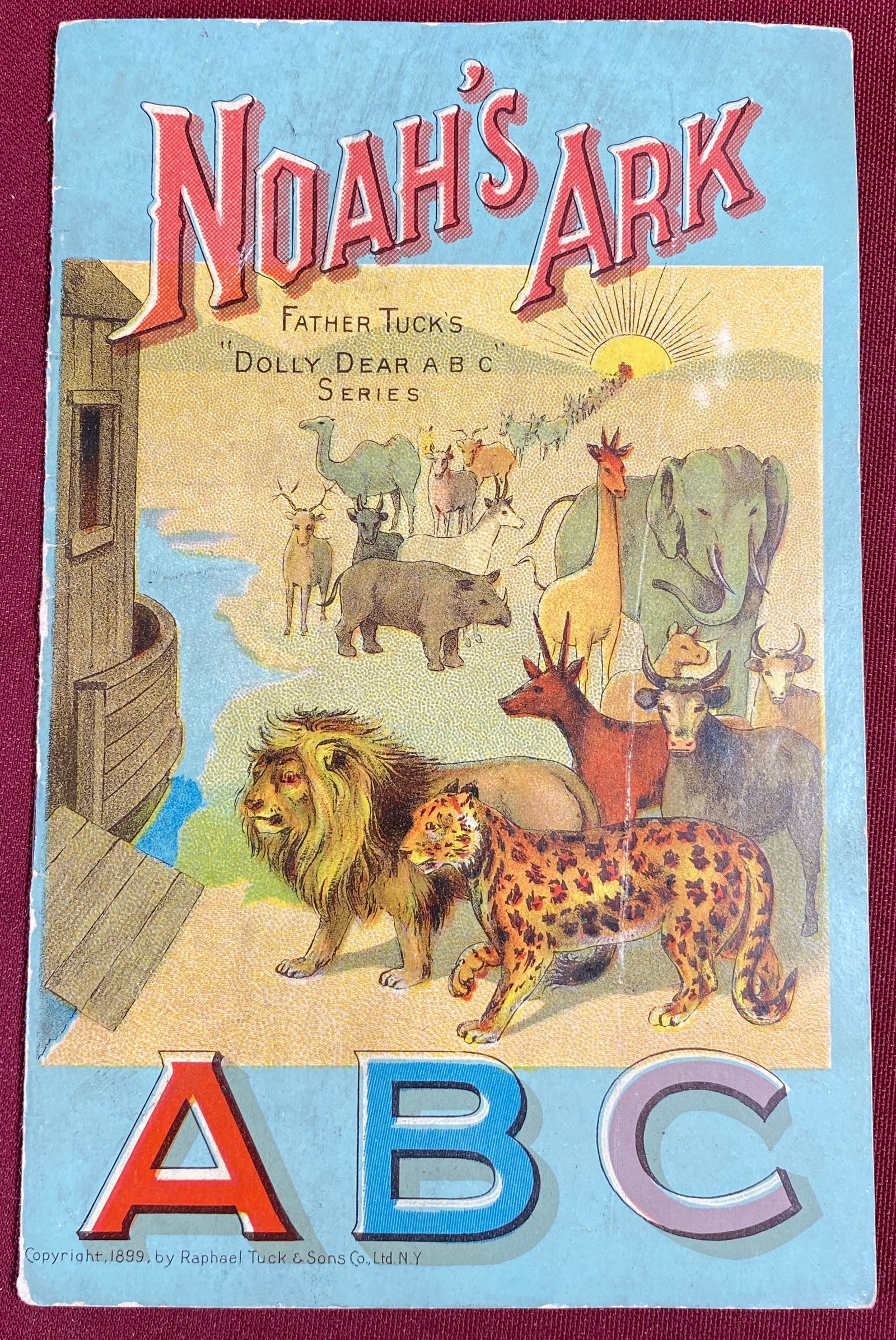 1899 Noah's Ark ABC 'Father Tuck's "Dolly Dear ABC" Series': 1899 Noah's Ark ABC 'Father Tuck's "Dolly Dear ABC" Series'
