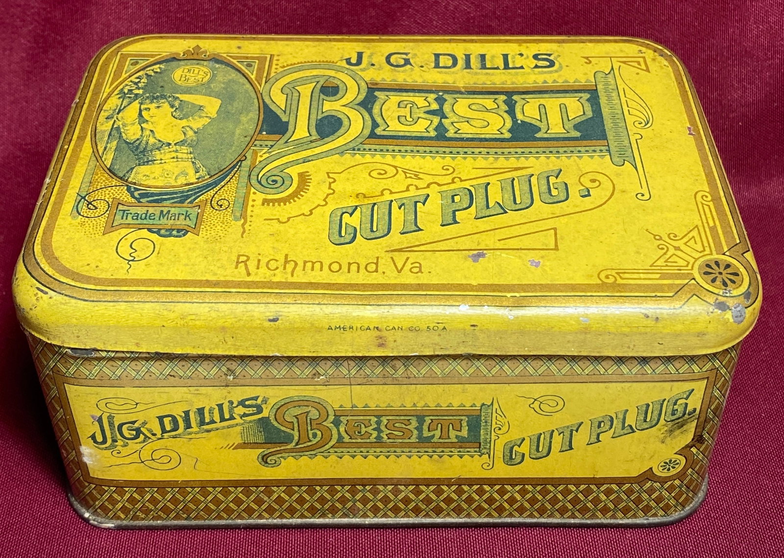 Antique J.G. Dills Best Tobacco Tin (1 of 9)