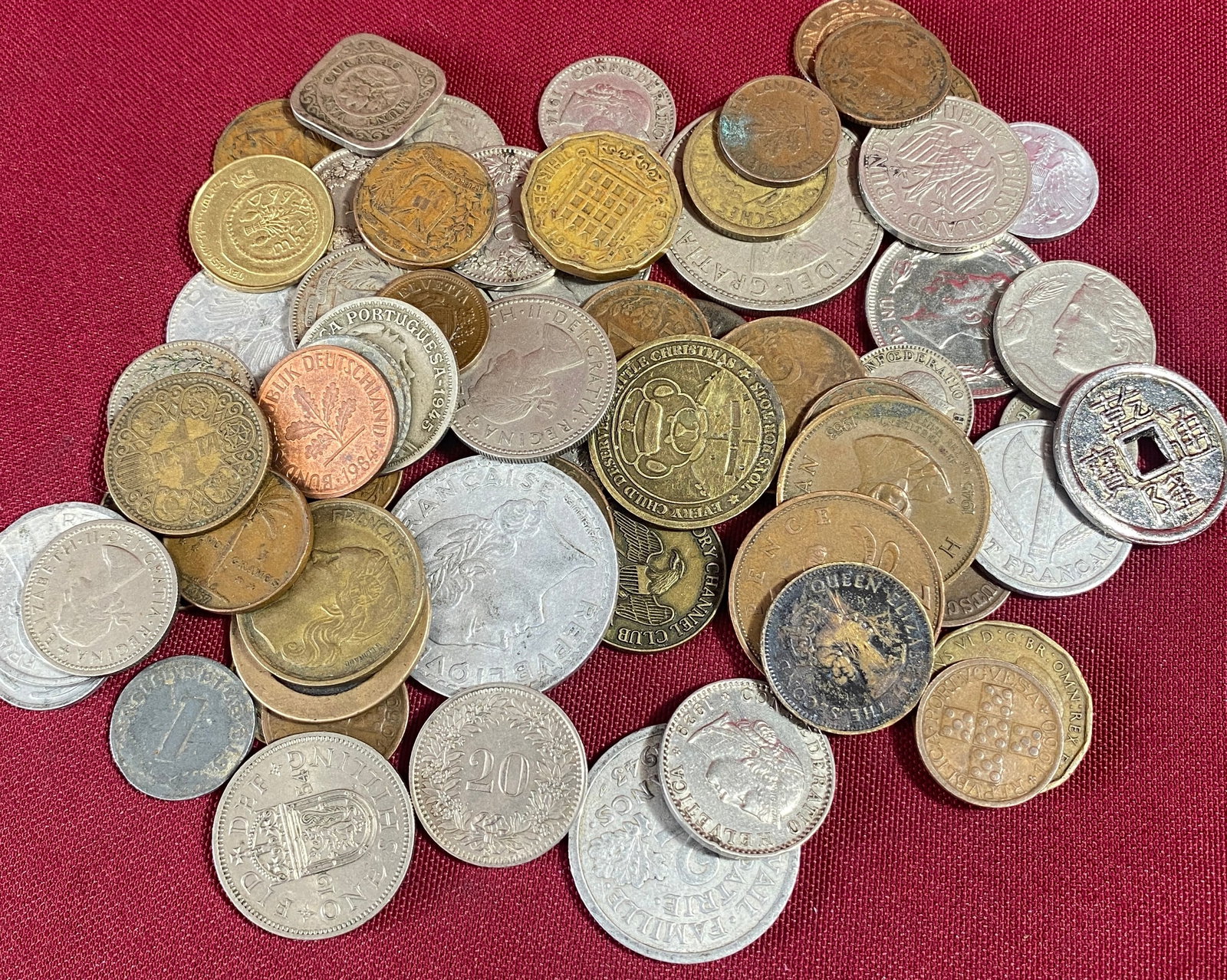 Large Lot of Various Foreign Coins - Some Possible Silver (1 of 6)