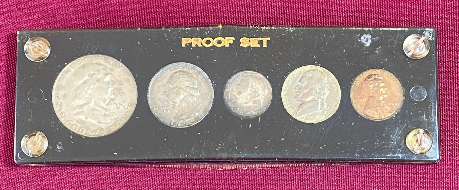 1954 U.S. Mint Proof Set - Some Damage to Case (1 of 5)