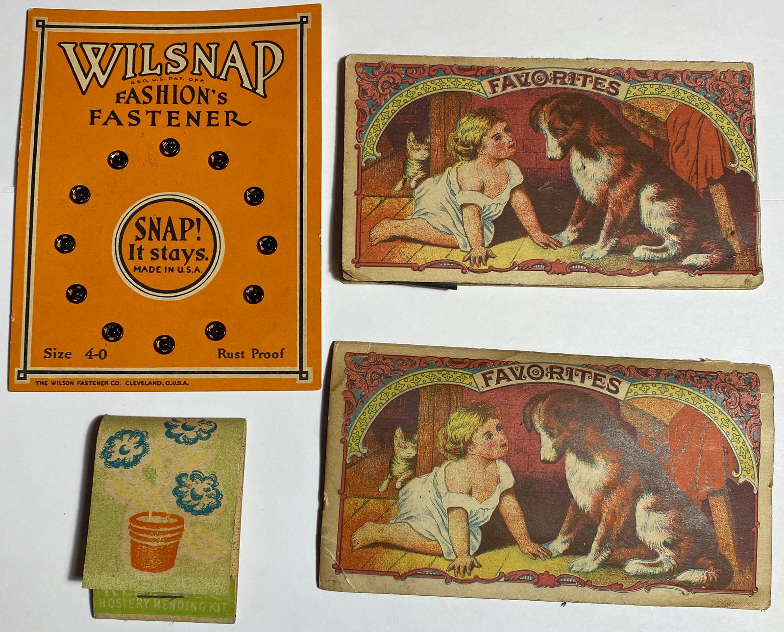 Four Pieces of Vintage Advertising Sewing Related Materials (1 of 9)