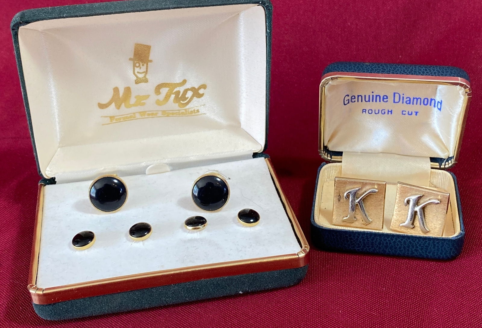 Mr. Tux Cufflink Set & Swank 'K' Cuff Link Set (1 of 5)