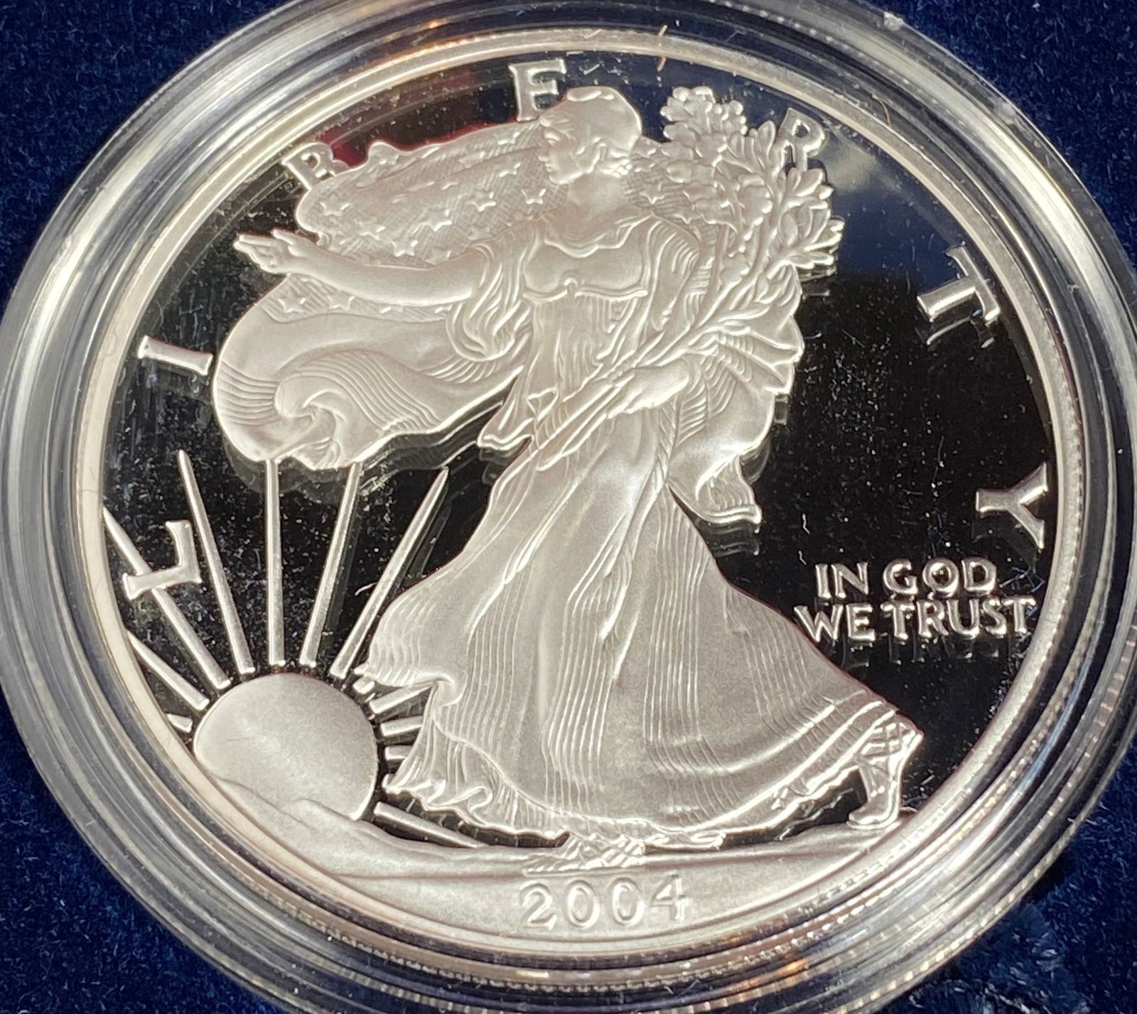 2004-W One Ounce Proof Silver Eagle - 2