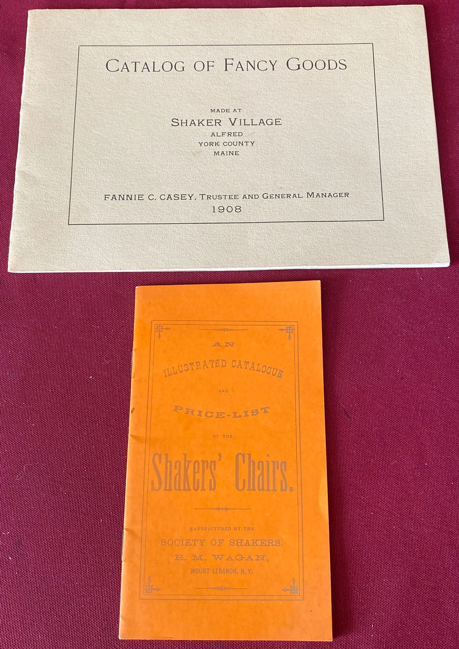 Older Shaker Catalogs - 'Shaker Chair' & 'Fancy Goods' (1 of 10)