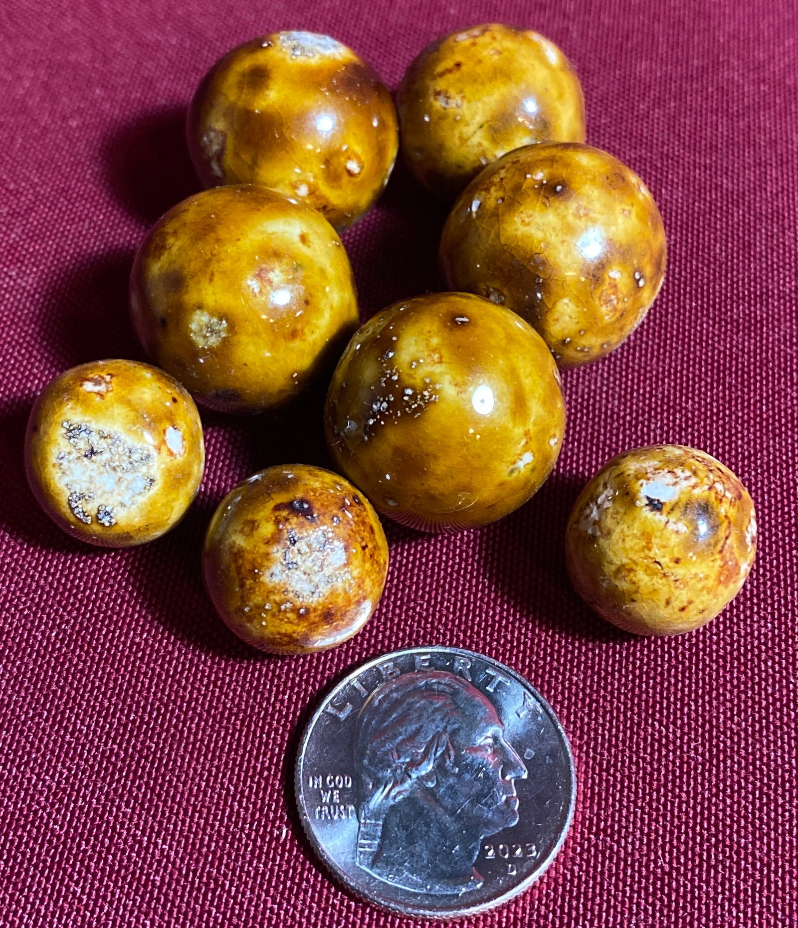 Assorted Bennington Marbles - Various Sizes (1 of 5)