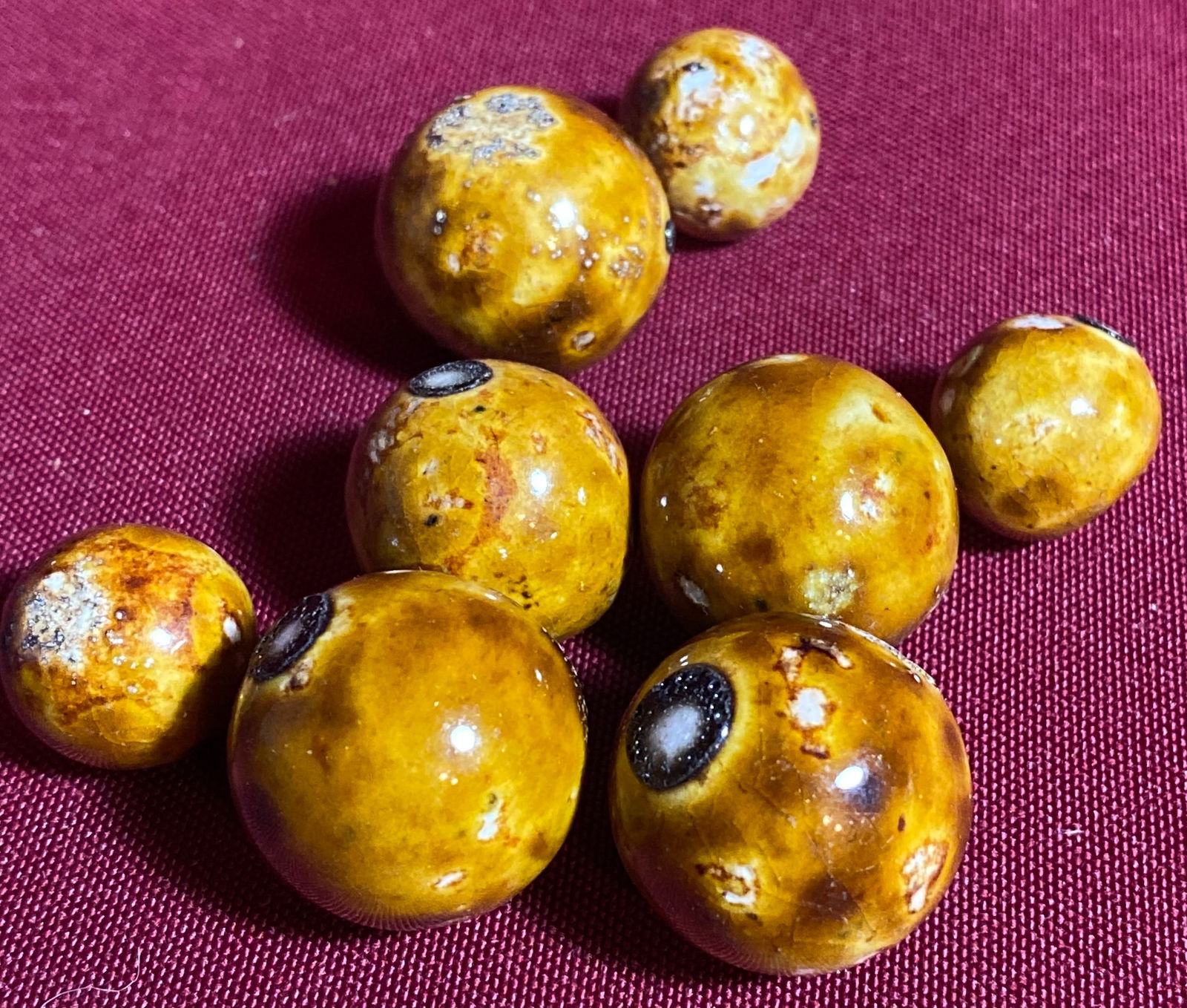 Assorted Bennington Marbles - Various Sizes - 5