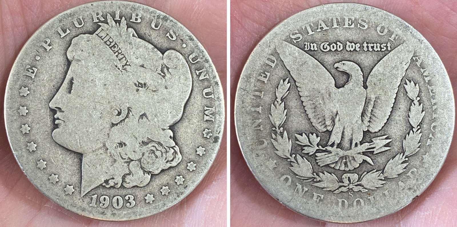 Rare 1903-S Morgan Silver Dollar (1 of 4)
