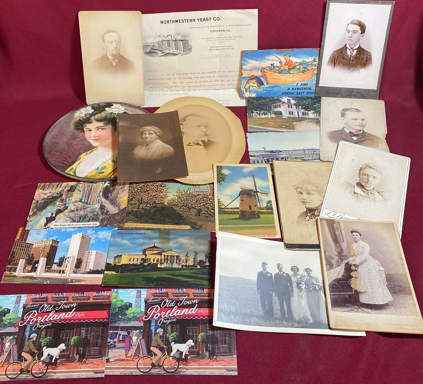 Cabinet Cards, Photographs, Postcards, and Other Various Ephemera (1 of 9)